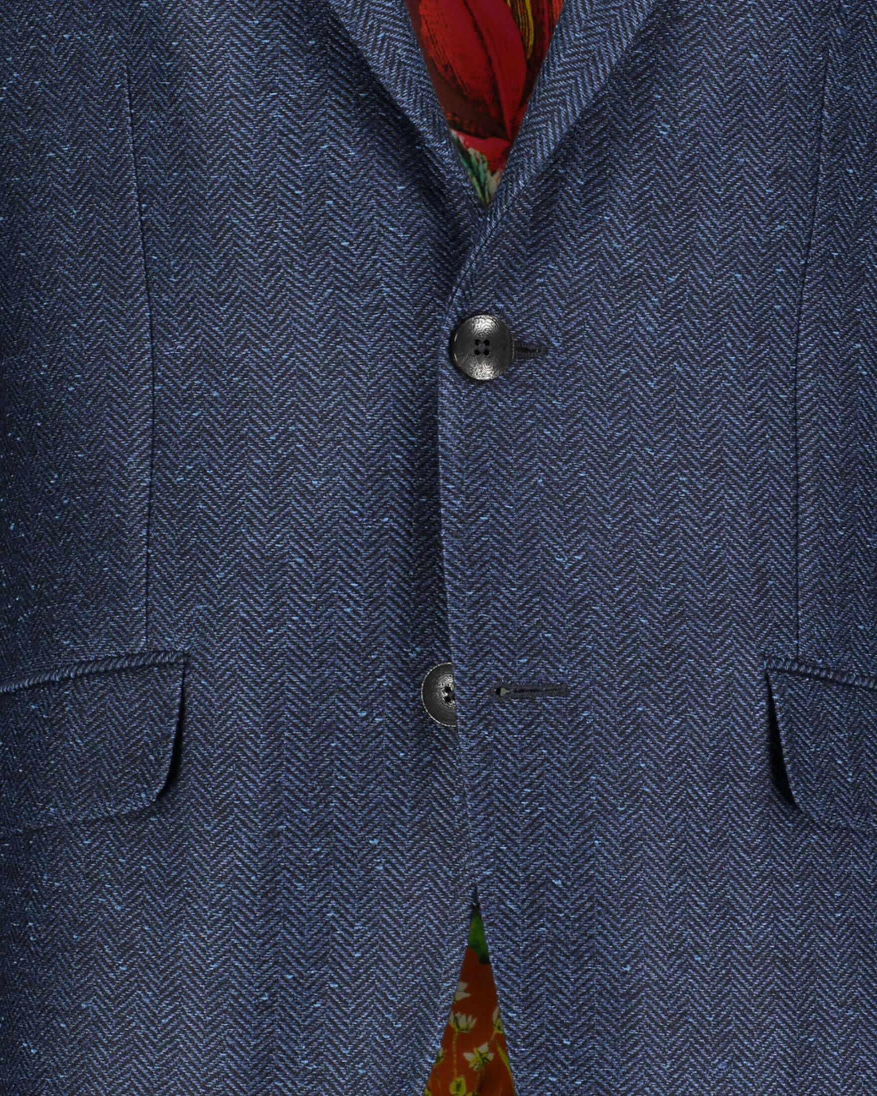 Sakko Uomo In Lana Tweed British - Blazer Sportivo Elegante Vestibilità Normale - Foto 7