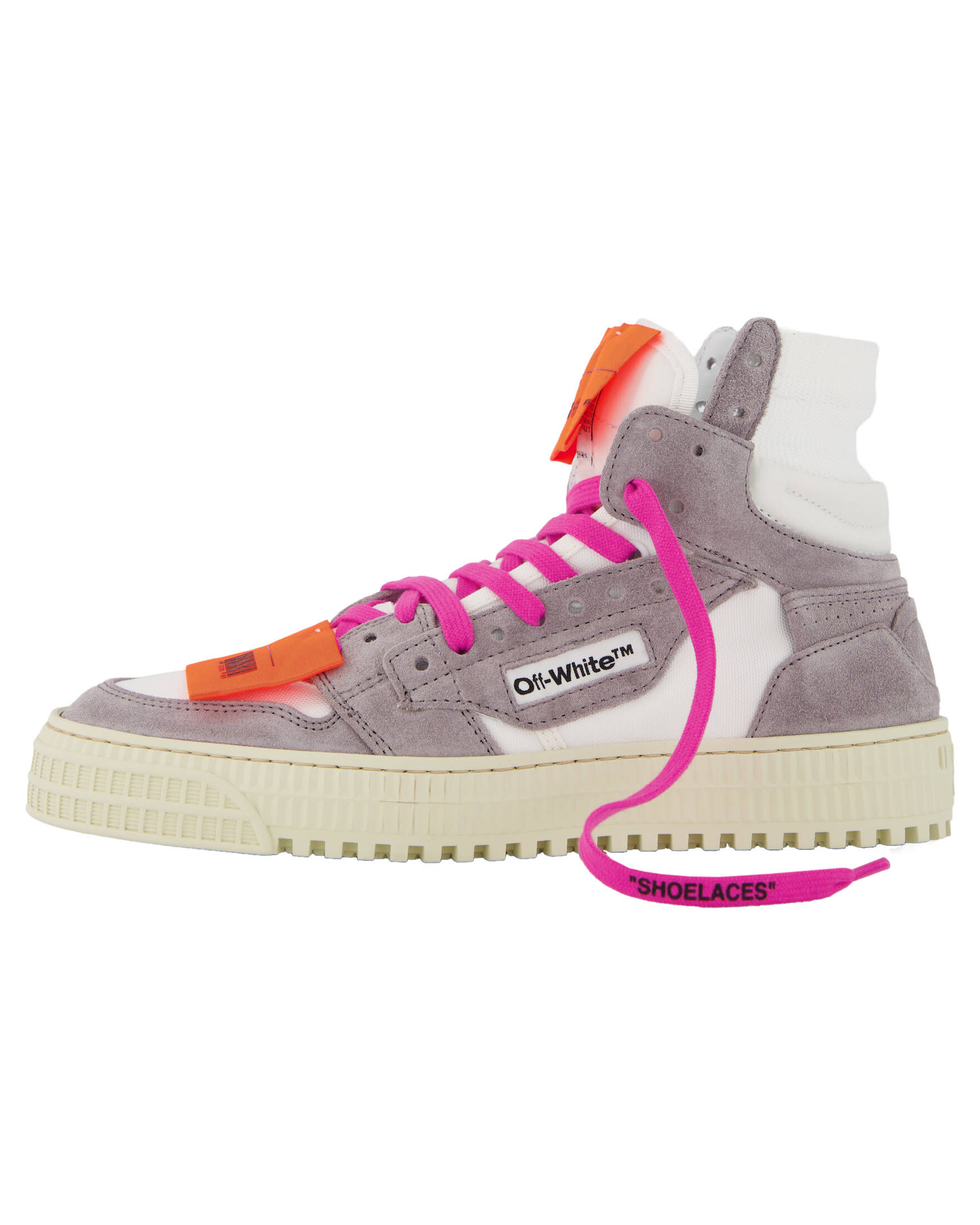 Off-White Off-Court 3.0  Suede Canvas Beige Dark High-Top Sneaker