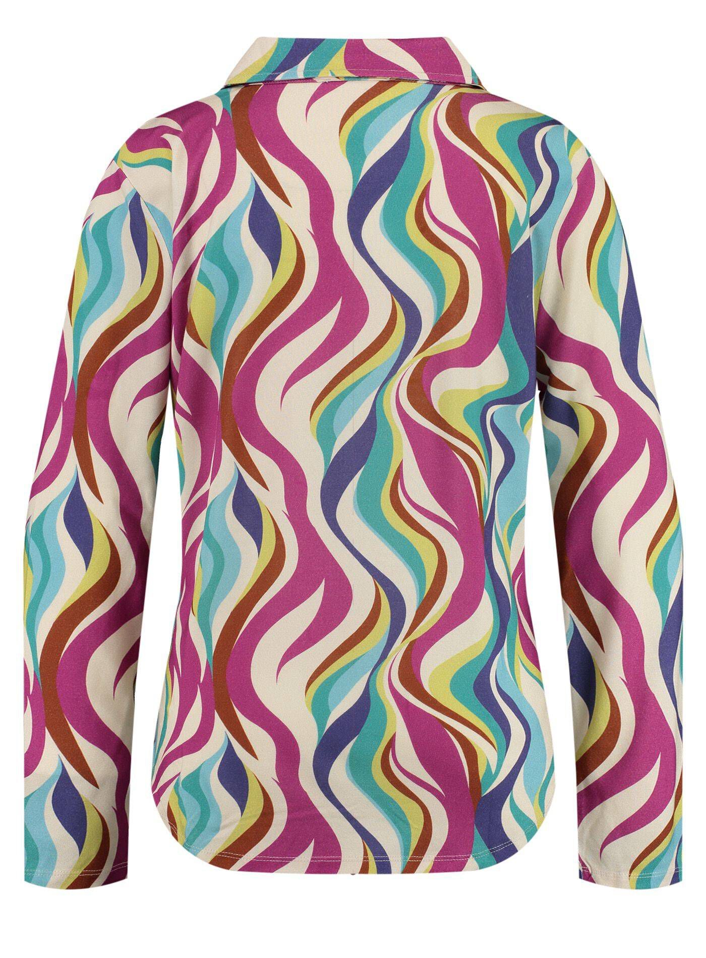 Damen Boho Langarmbluse