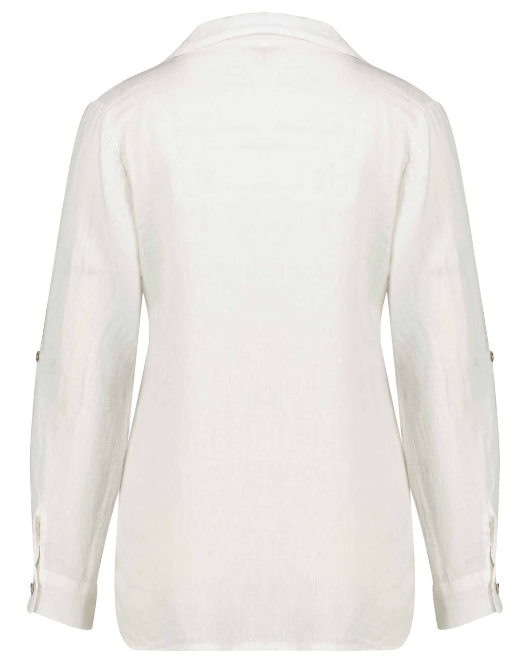 Damen Leinenbluse Langarm - Lässiges Oberteil Für Büro & Freizeit