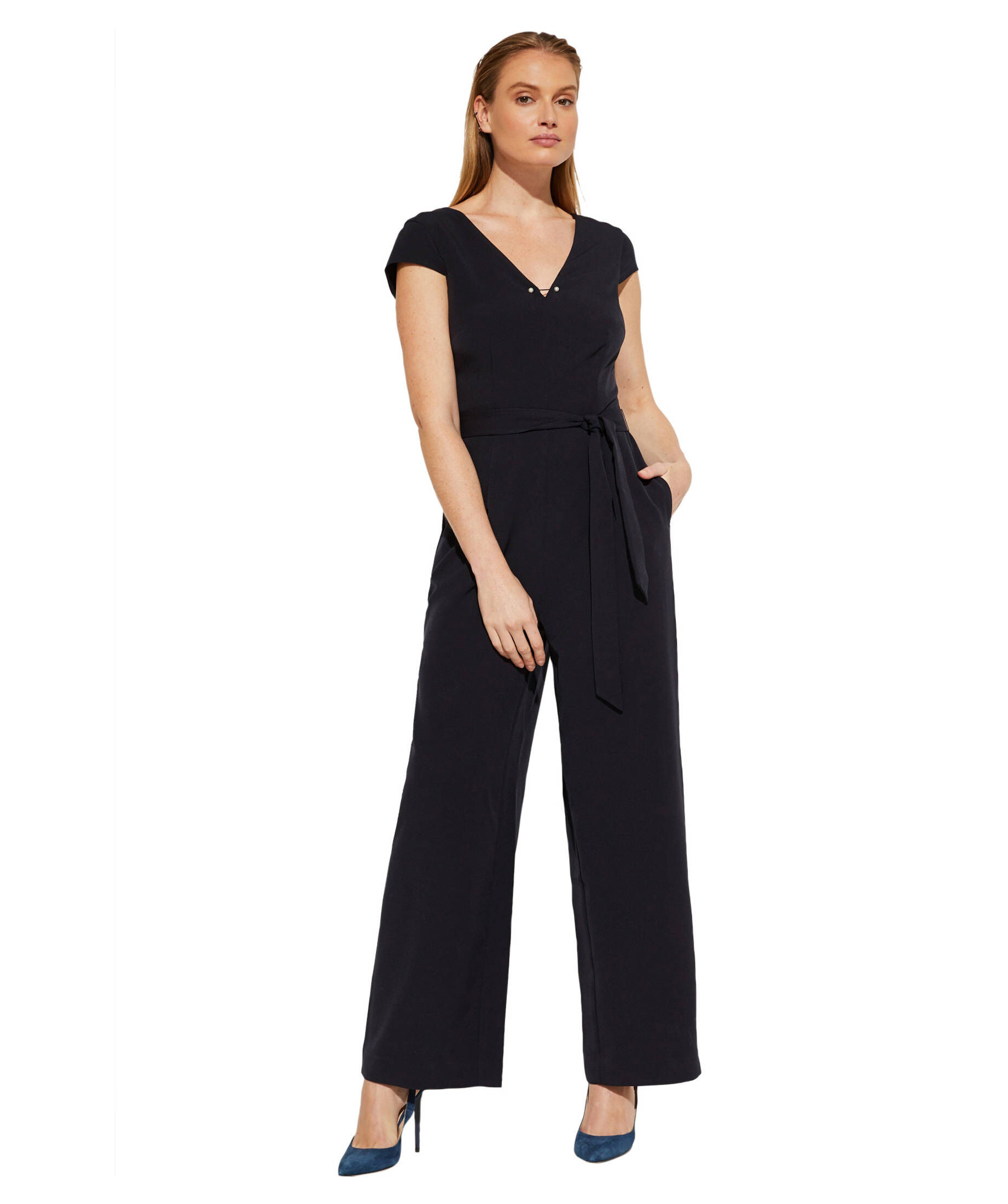 Damen Jumpsuit Kurzarm