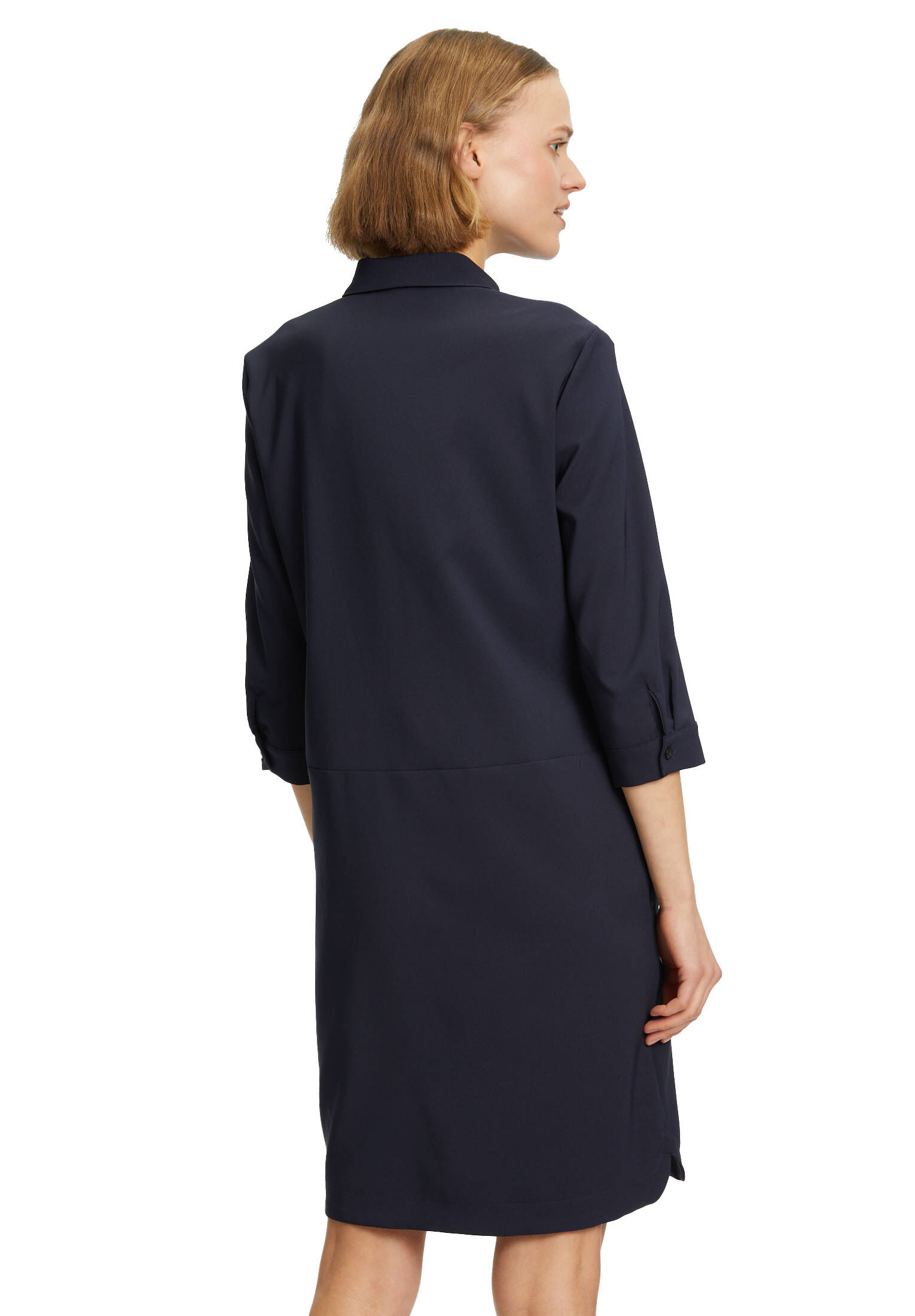 Betty Barclay Damen Hemdblusenkleid Mit Kragen – Grafisches Design, Figurschmeichelnder Schnitt, Halblang Für Lässige Eleganz