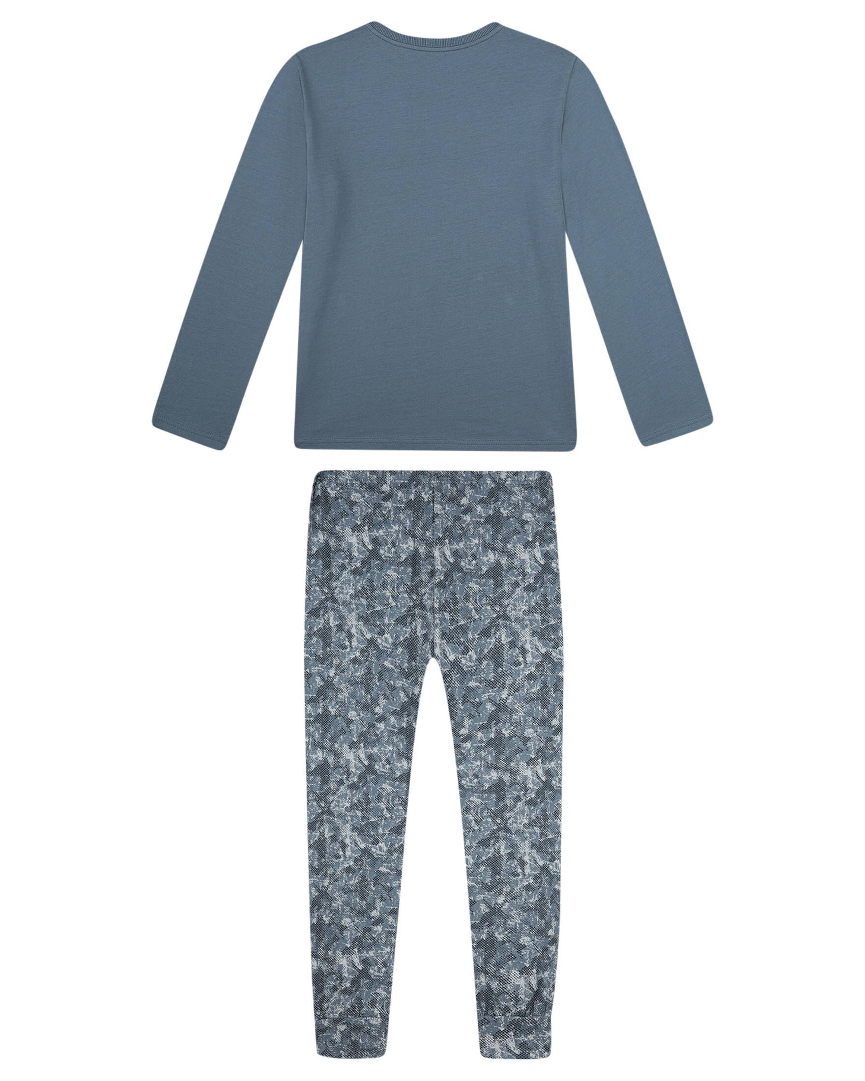 Sanetta Schlafanzug Lang Blau Set di Pigiama Bambini e