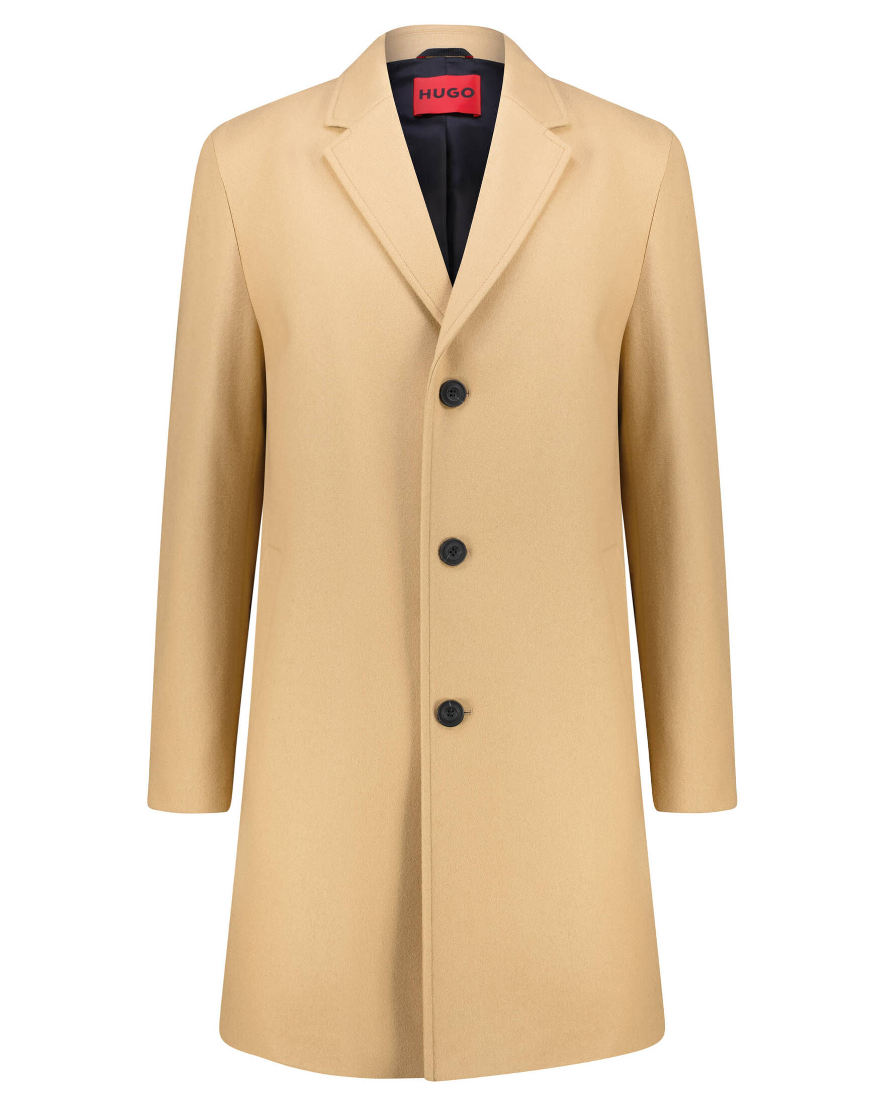 Outerwear Hugo Boss Herrenmantel Herren Kurzmantel Beige HUGO