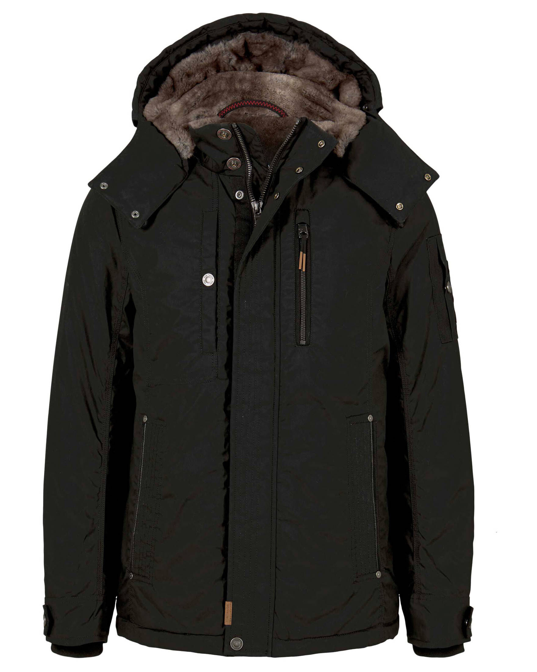 Dizller Herren Jacke Kunstleder - Rote Y2K Jacke Mit Verstellbaren Bündchen