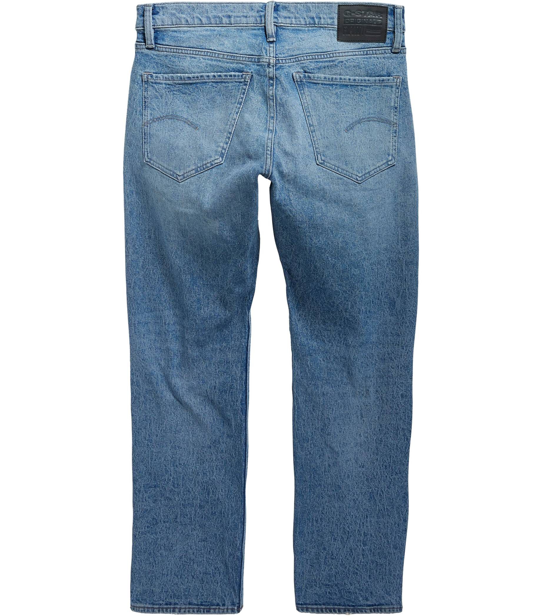 G-Star Mosa Straight Jeans Uomo – Taglio Dritto, Denim Elasticizzato, Colore Wren GD – Cerniera – 32
