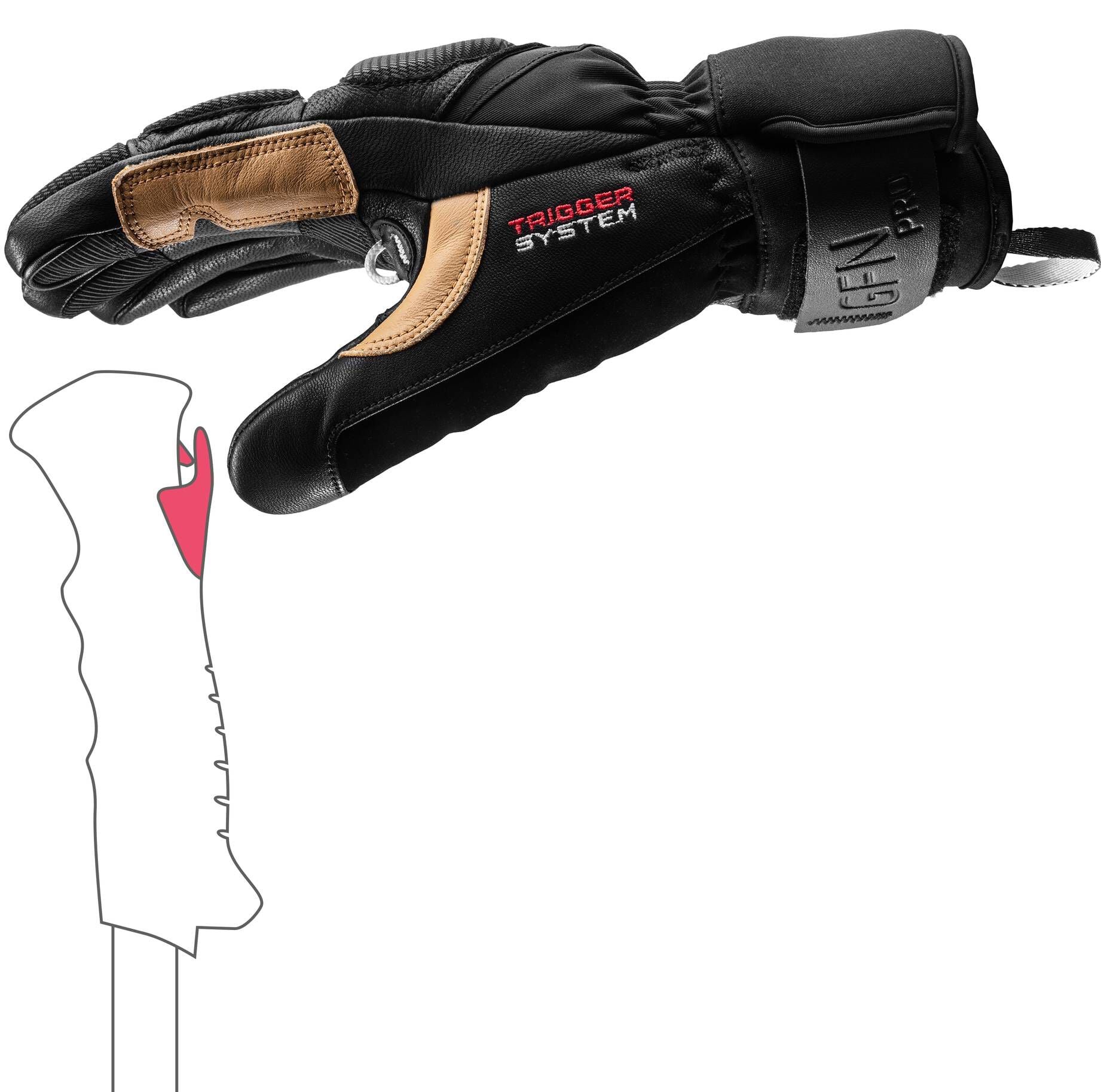 UCI Vibration VBX Anti-Vibrationshandschuhe – Größe 9, Schwingungsdämpfend Für Elektrowerkzeuge