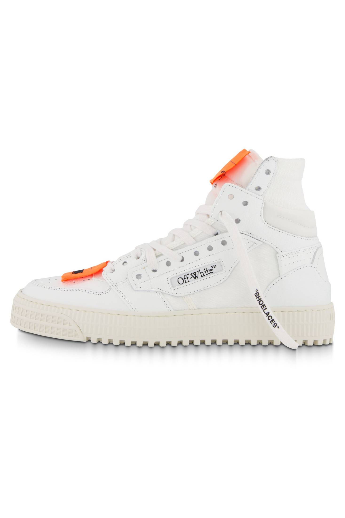 Sneaker 3 0 OFF COURT HIGH TOP mit Kalbsleder und Canvas