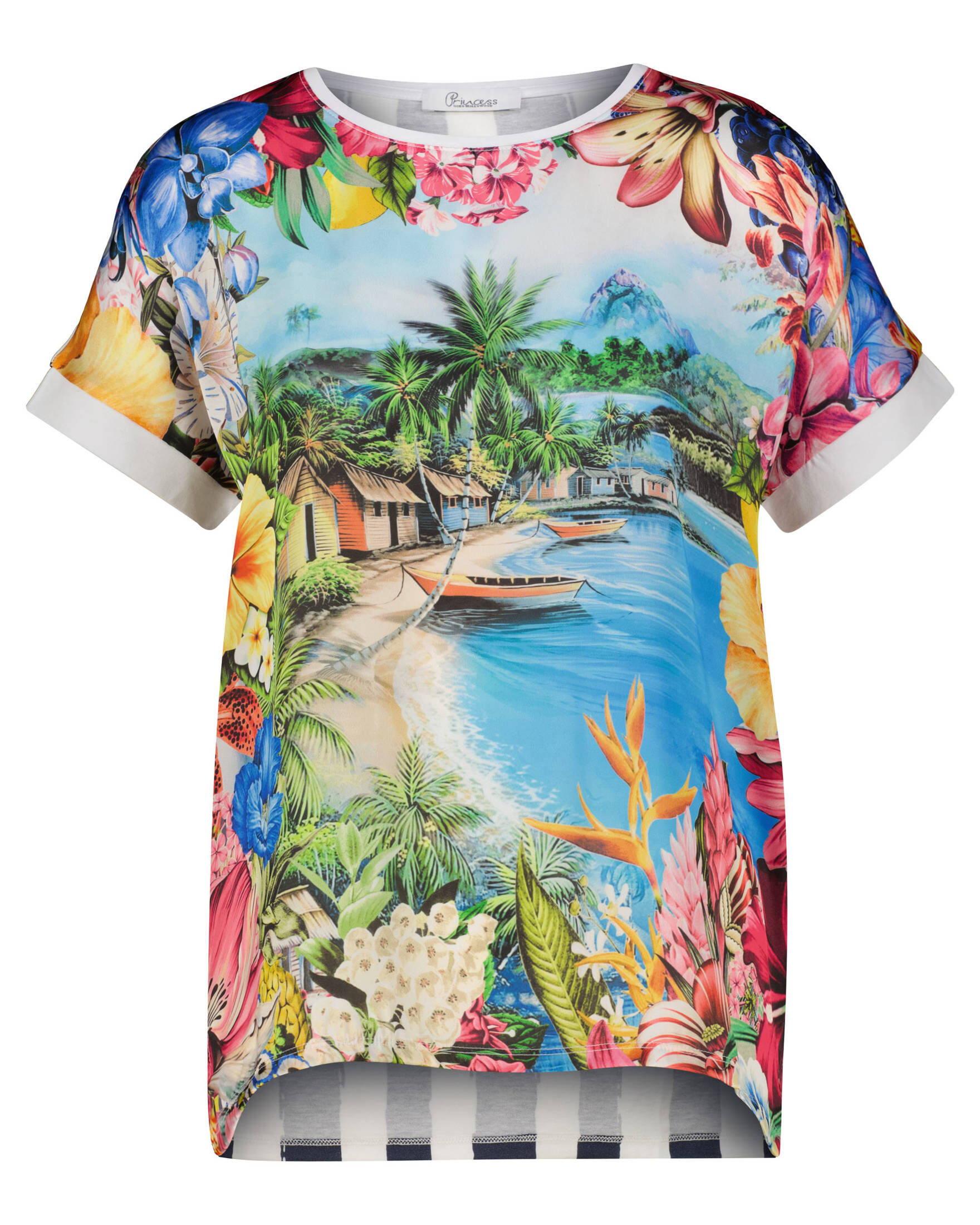 T-shirt Hawaii Princess Croisières - Bleu Taille M - Occasion Bon état