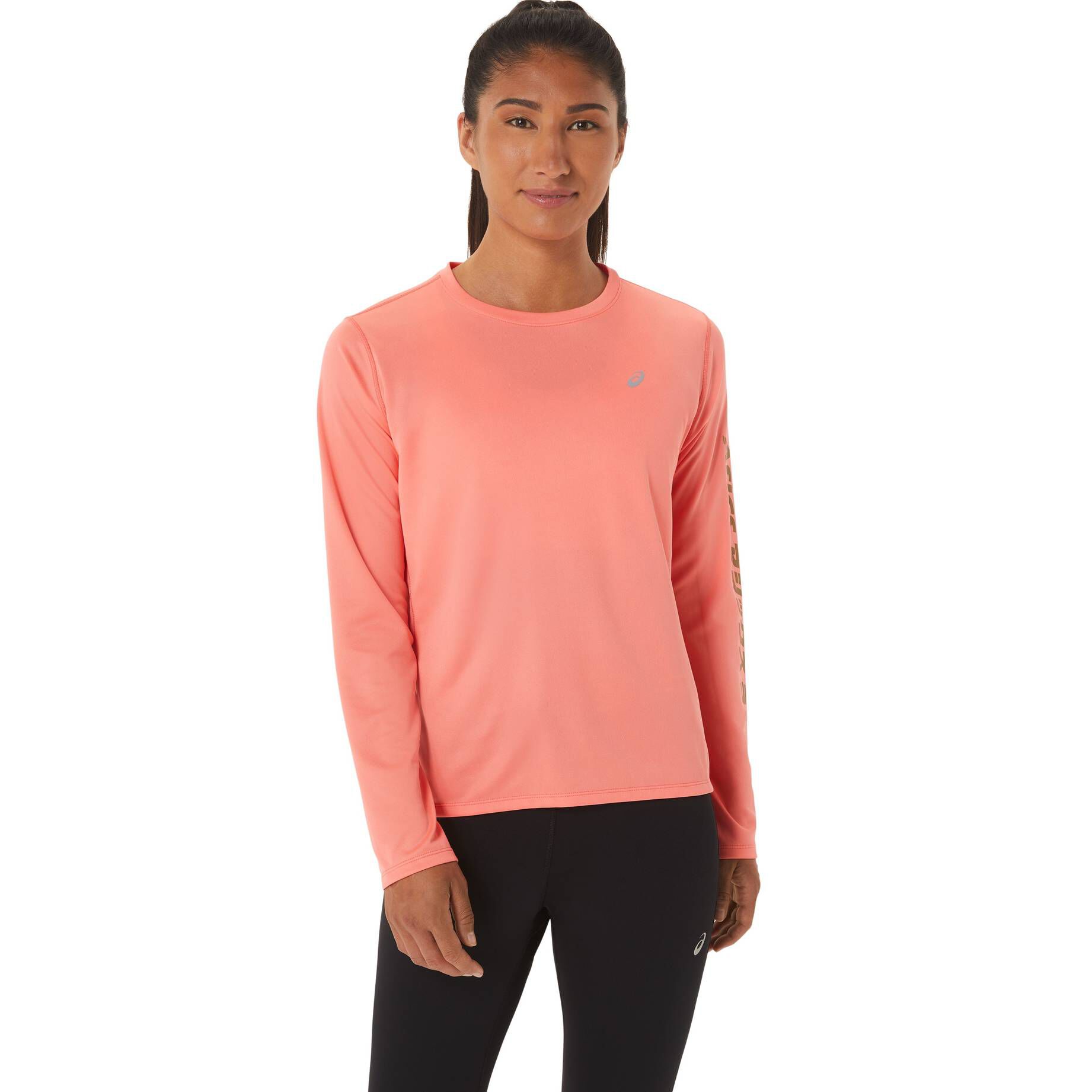 Odlo Maglia Termica Manica Lunga Donna - Run Easy Warm, Midlayer In Pile A Nido D'Ape, Fori Per Pollice, Collo Alto