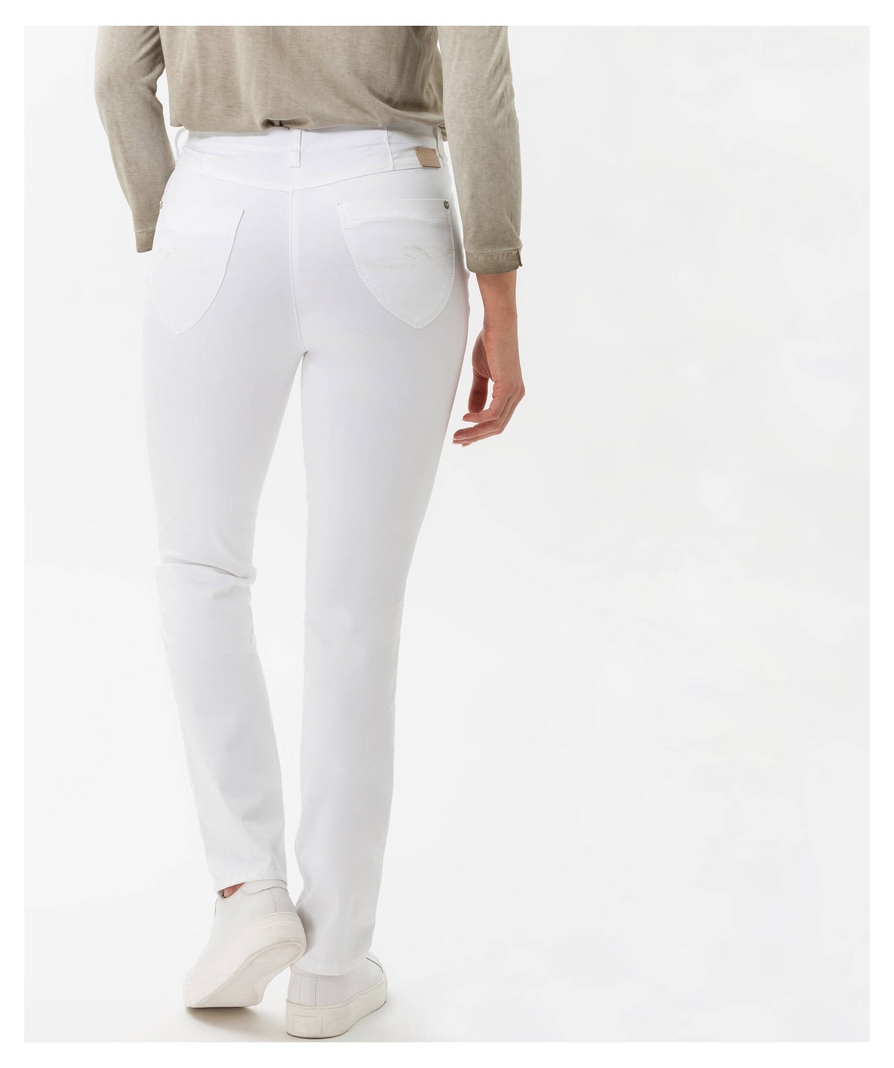 BRAX Damen Jeans Miley S - Five-Pocket Tapered Fit Mit Used-Optik