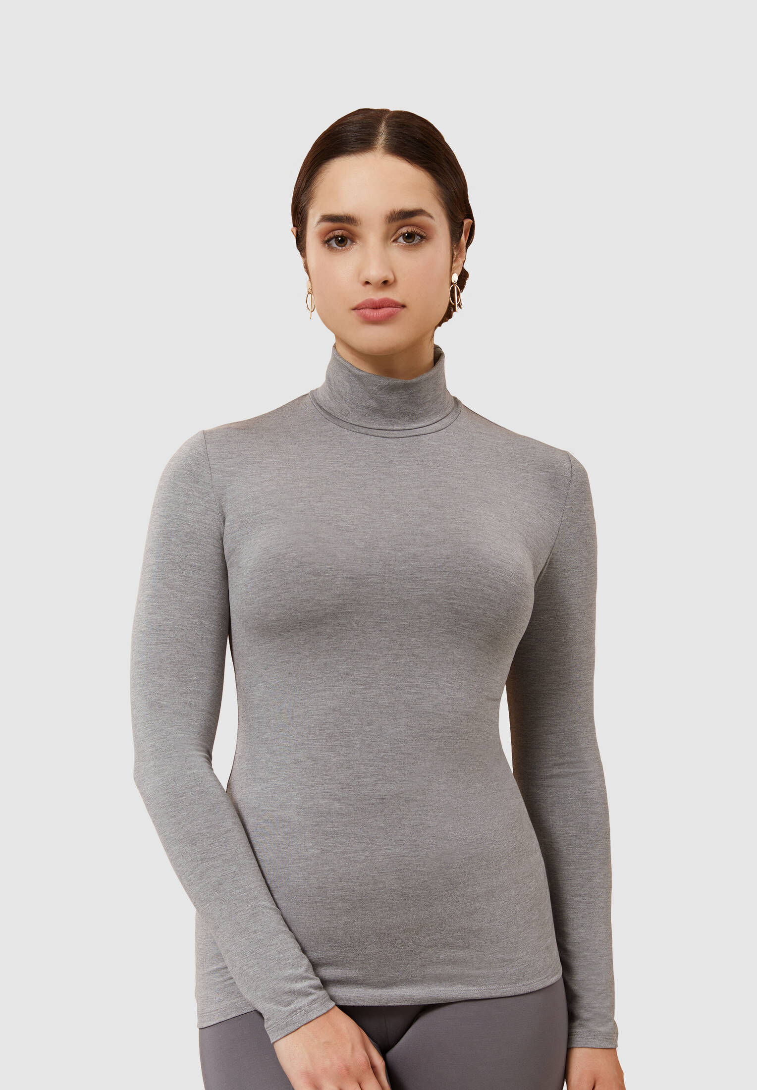 1stAmerican Langarm-Rollkragenpullover Für Damen Aus Wolle