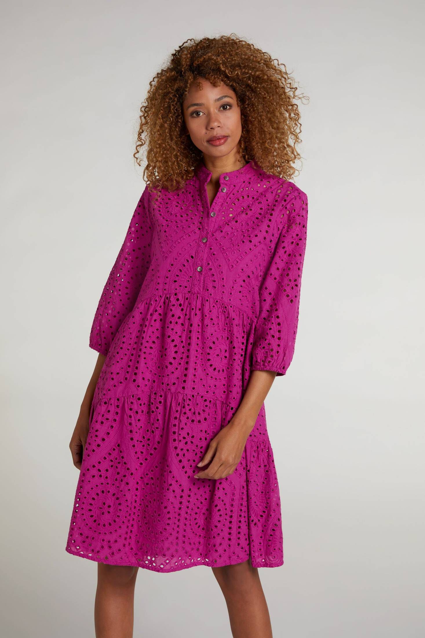 Damen Kleid 3 4 Arm 