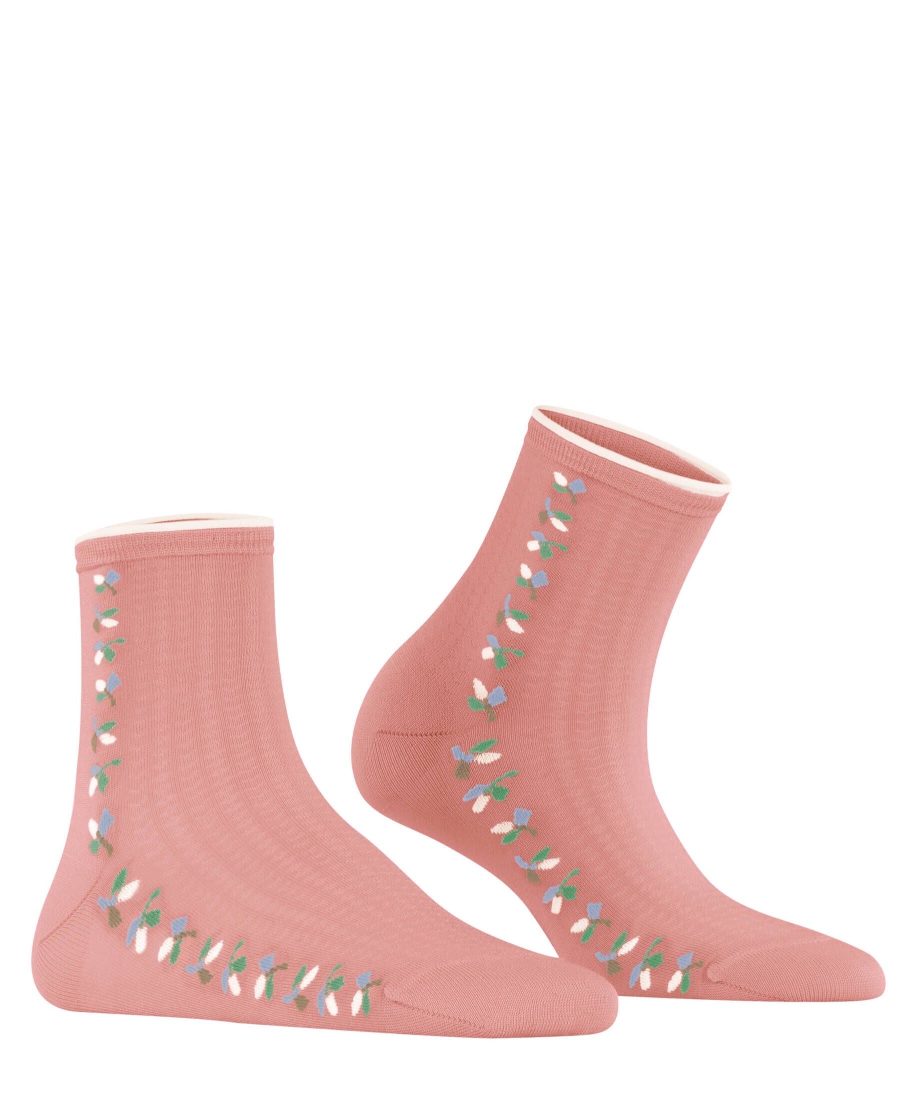 KUNERT Damen Socken 'Leaves' – Sommerlich, Transparent, Blättermuster