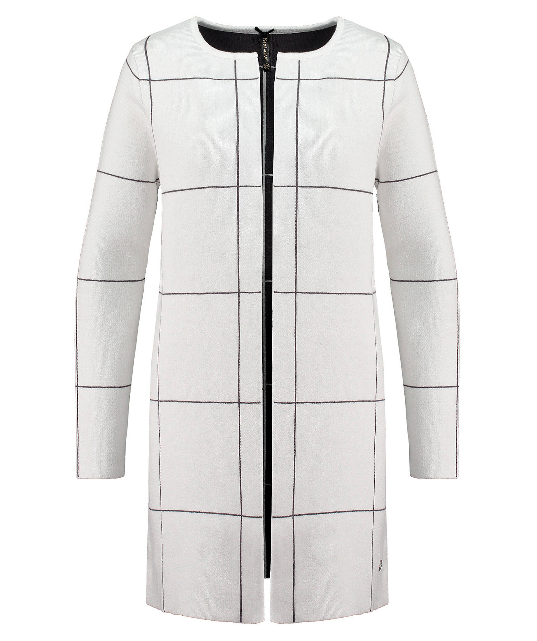 KEY LARGO Damen Strickjacke „Jane“ – Elegant, Länger Geschnitten, Mit Reverskragen