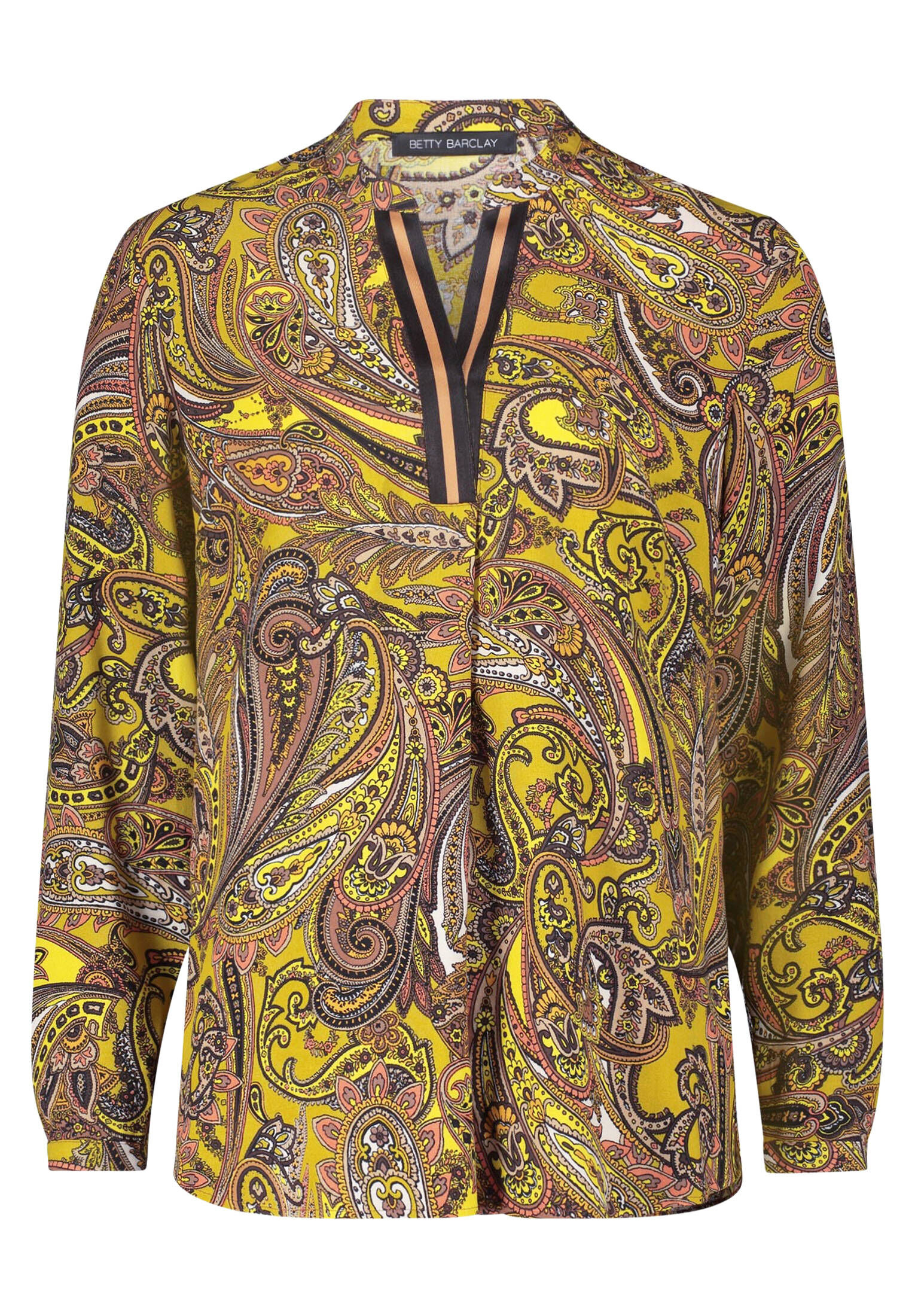 Betty Barclay Damen Bluse – Schlupfbluse Mit Stehkragen & 3/4-Ärmeln, Ausstellungs-Schnitt