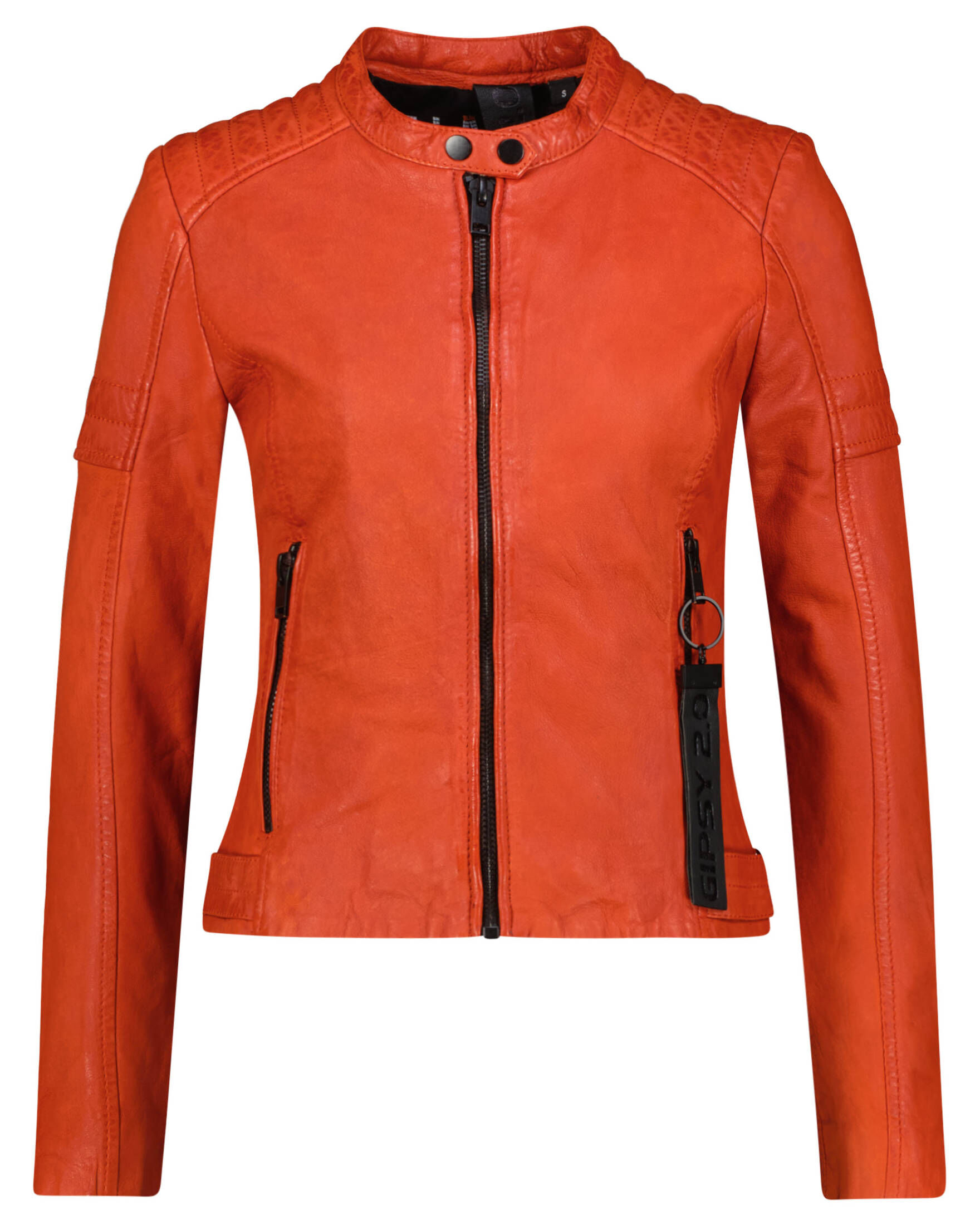 Gipsy Lederjacke Lederjacke Orange Damen Cognac Gipsy Lederjacken
