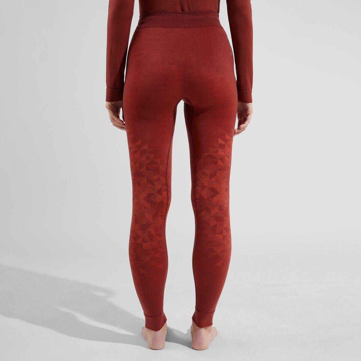 Odlo Damen Tights KINSHIP PERFORMANCE WOOL 200 mit Wolle in Rot kaufen ...