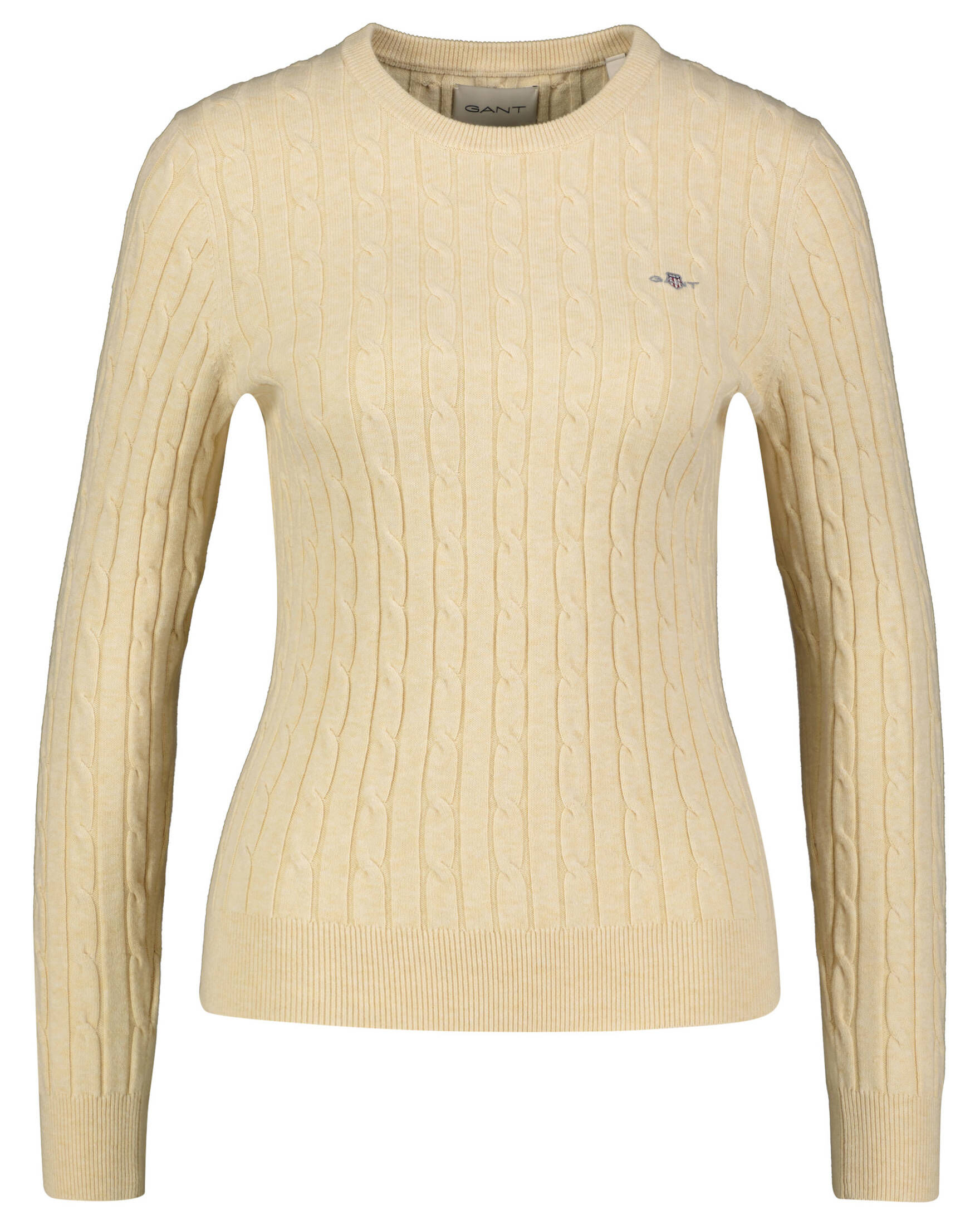 GANT Damen Langarm-T-Shirt – Klassisches C-Neck Design, Hoher Baumwollanteil