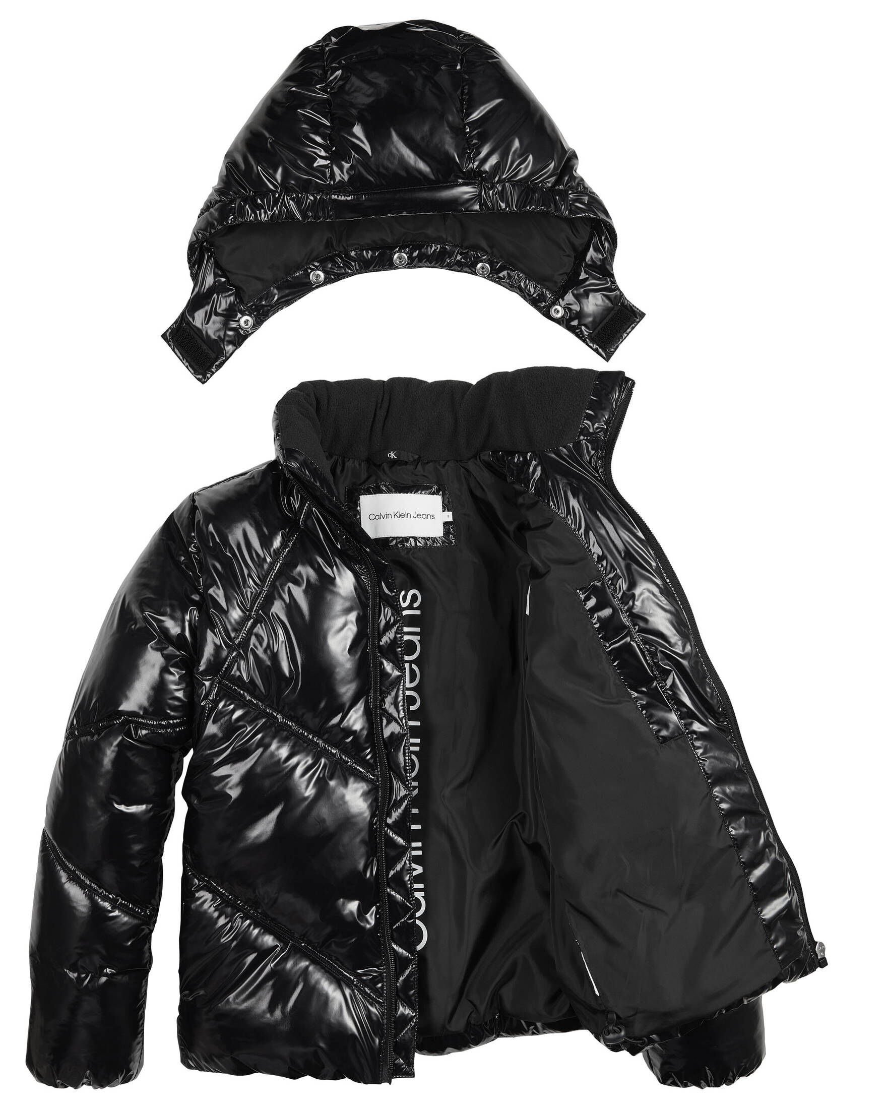 NAME IT Mädchen Steppjacke - Lang Mit Abnehmbarer Kapuze | Reflektierende Details & Winddicht