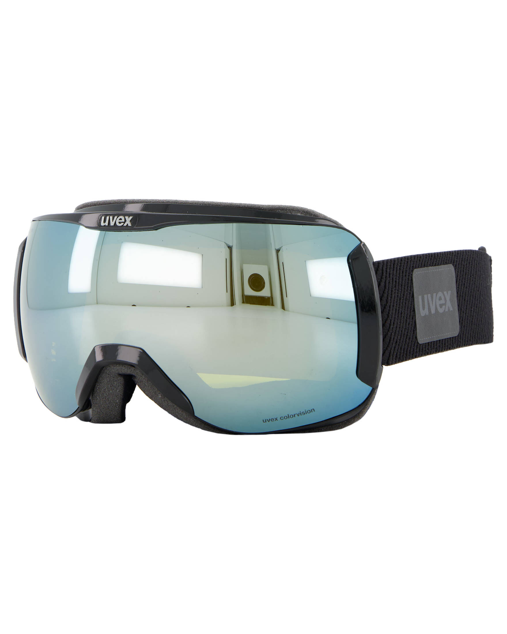 uvex downhill 2100 CV - skibril voor dames en heren - contrastverhogend - vervormings- & condensvrij - fierce red/orange-green - one size