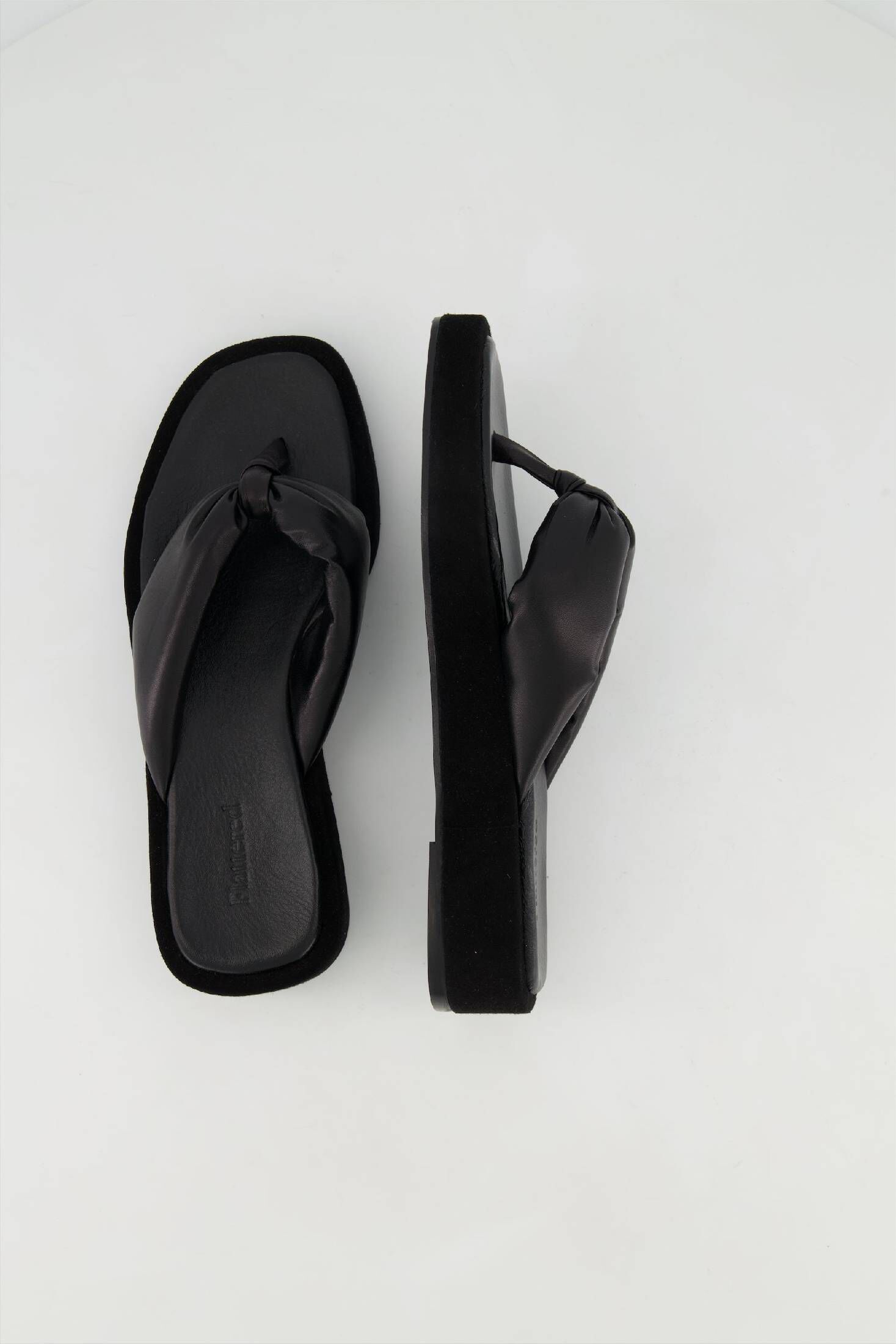 zehensandalen schwarz damen