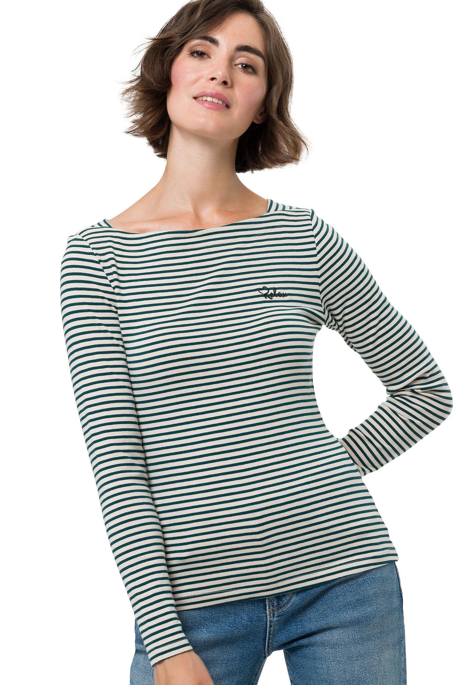 Noppies Damen Langarmshirt 'Here Comes Trouble' | 95% Baumwolle, 5% Elasthan | Lässiges Shirt
