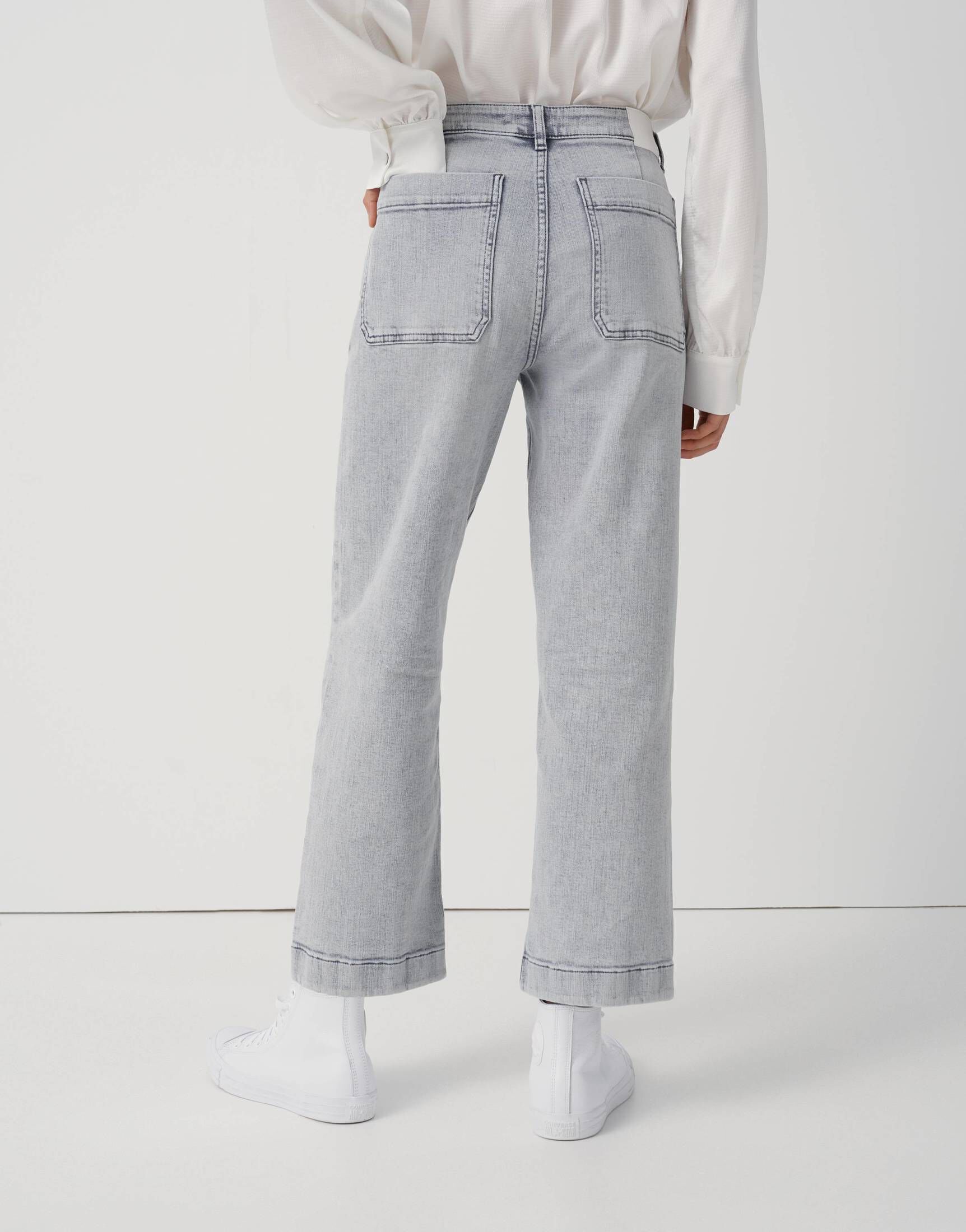 Someday Damen Jeans Straight Fit - CIDEM Detail Jeans In Rinse Waschung