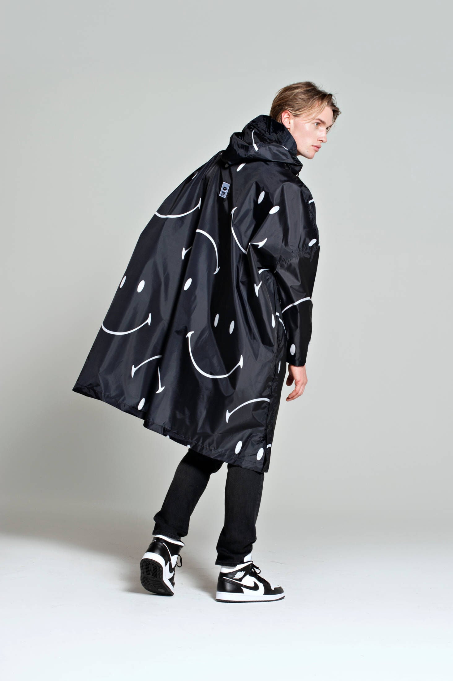 RainKiss Classic Smile X Smiley Pink Poncho Kids