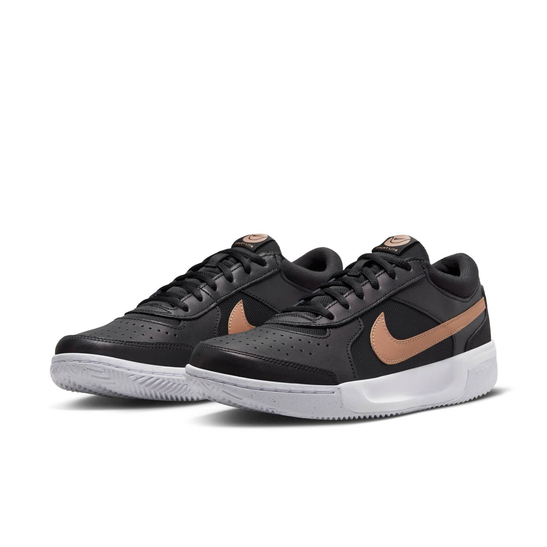 Nike Damen Tennisschuhe Sandplatz ZOOM COURT LITE 3 CLAY in schwarz