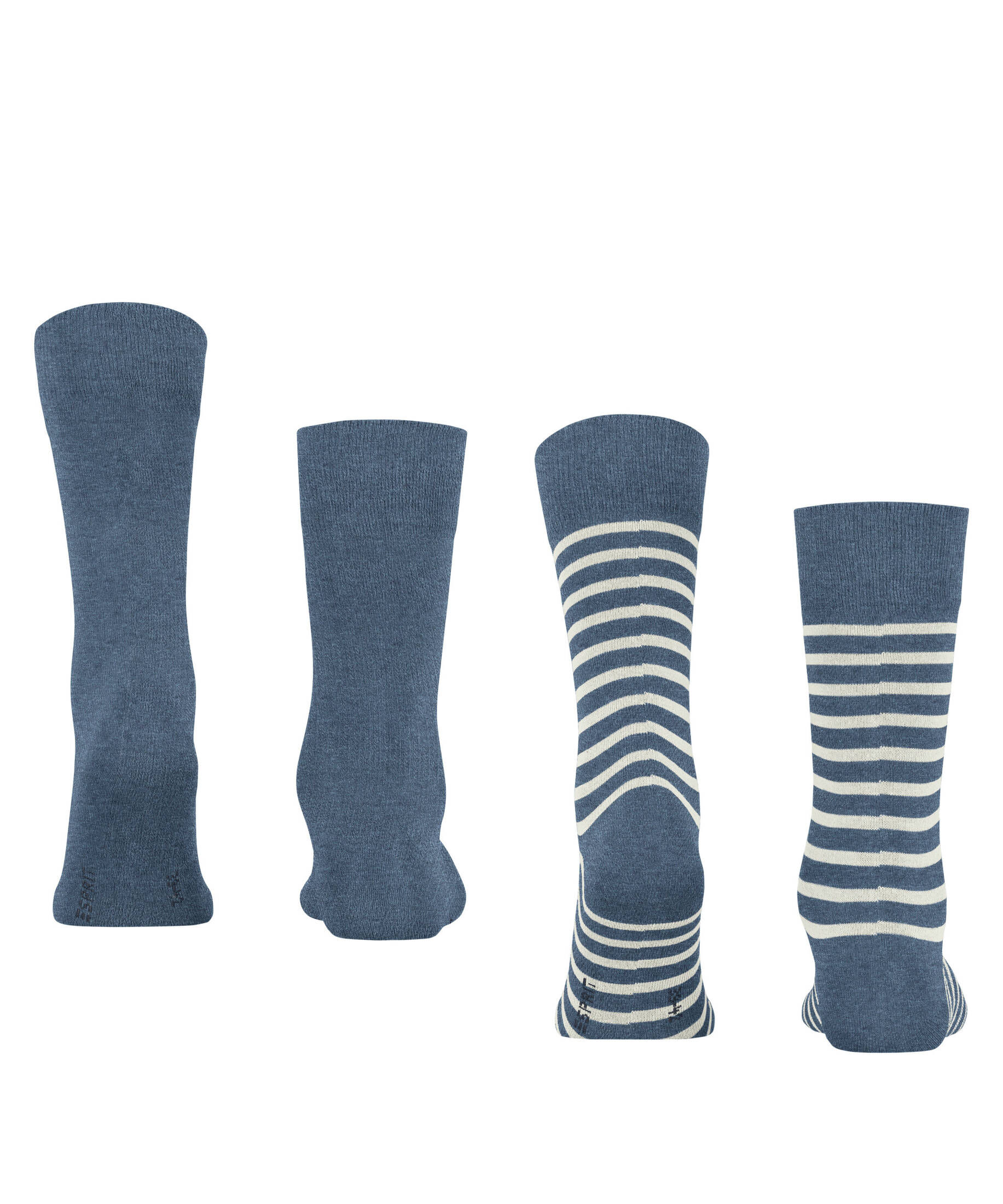 ESPRIT Dames Sokken Allover Stripe Multipack W So katoen gedessineerd 2
