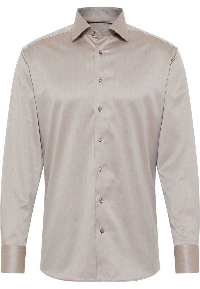 Marvelis Herren Businesshemd Kurzarm – Non-Iron Modern Fit, New Kent-Kragen, Einfarbig Weiß