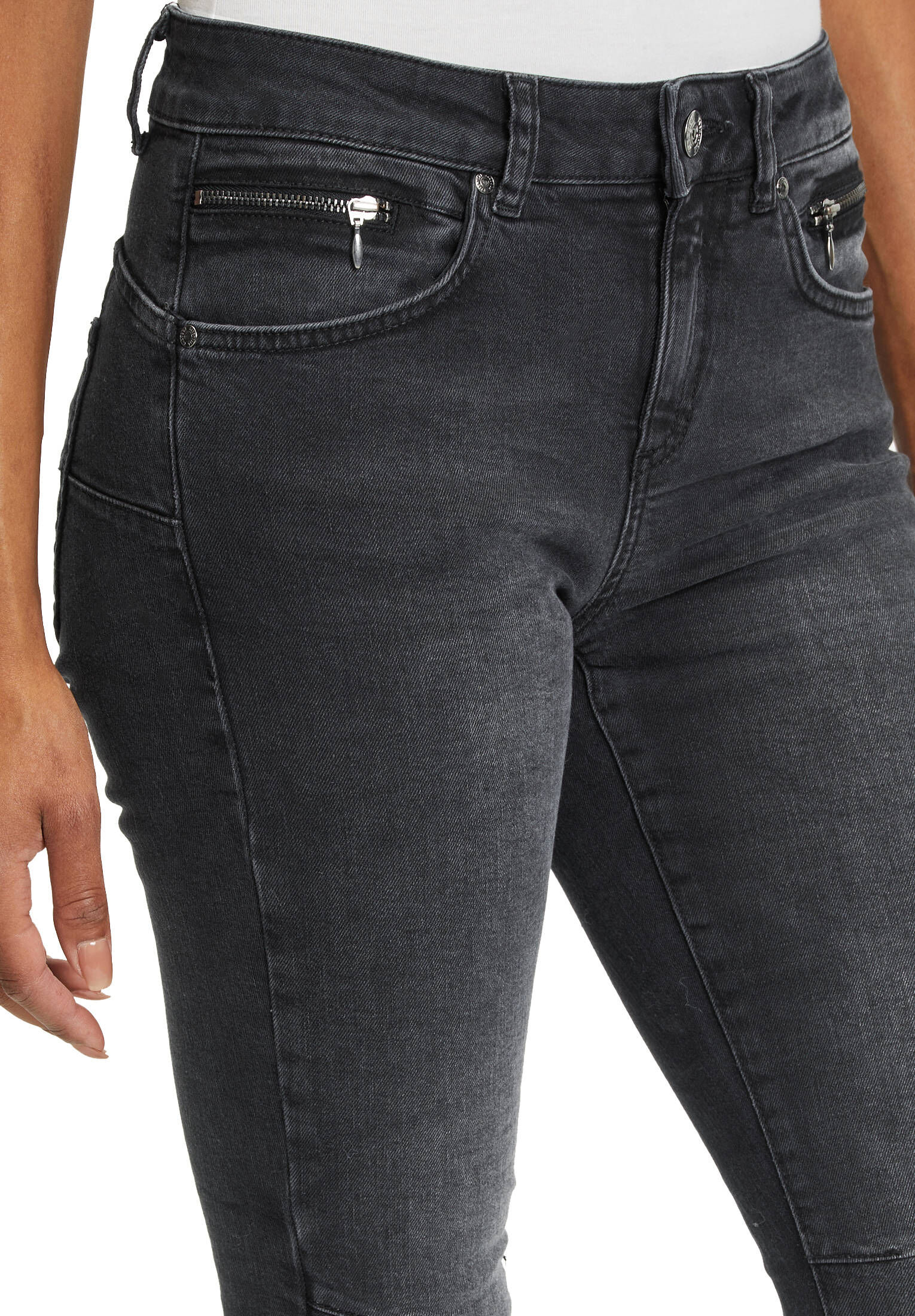 Cartoon Damen Jeans Mit Strass-Steinen – Gerade Passform, 76 Cm Schrittlänge, Trendy & Stylisch