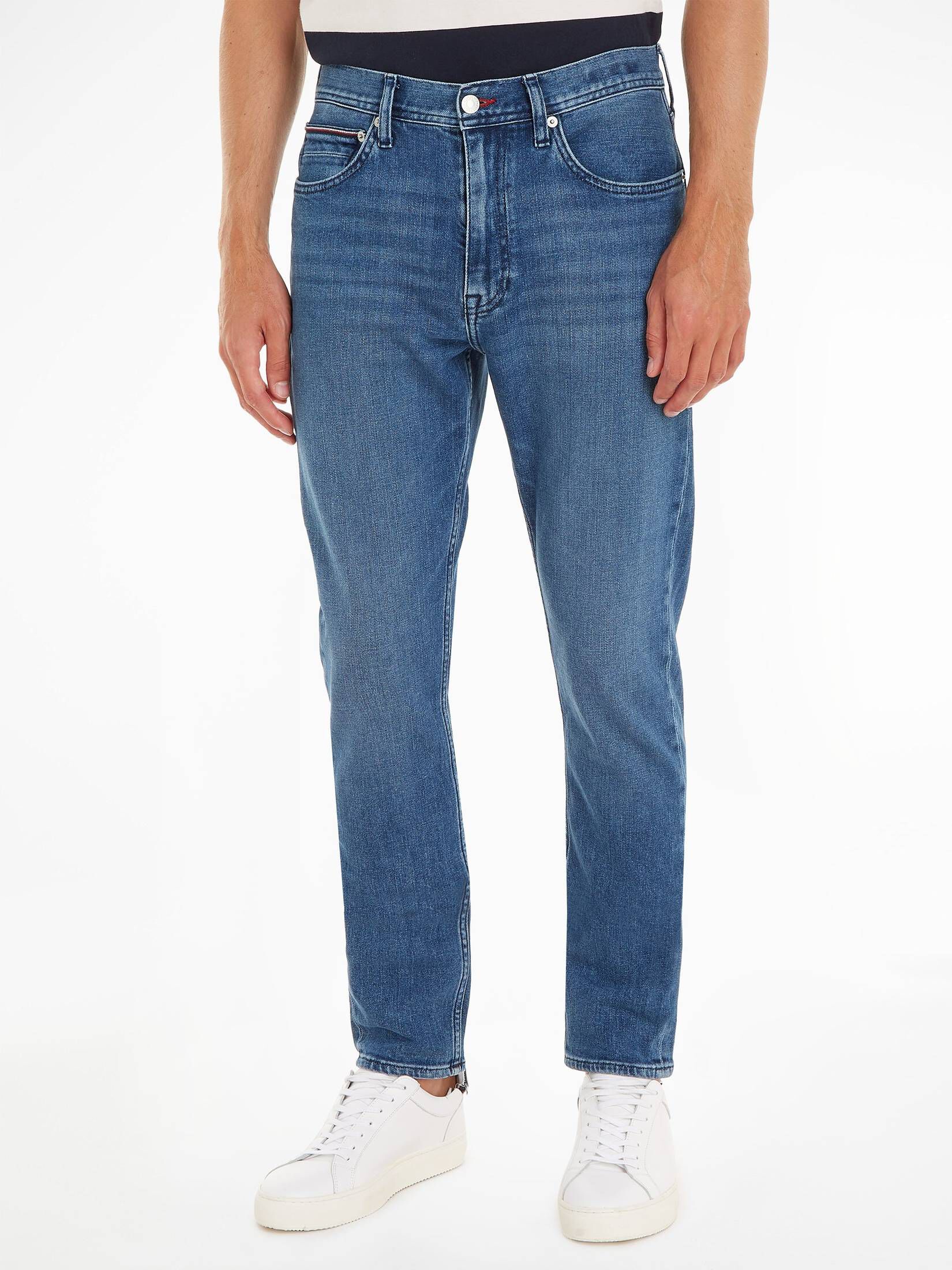 Tommy Hilfiger Azzurro Cotton Men's Tapered Jean main image 1