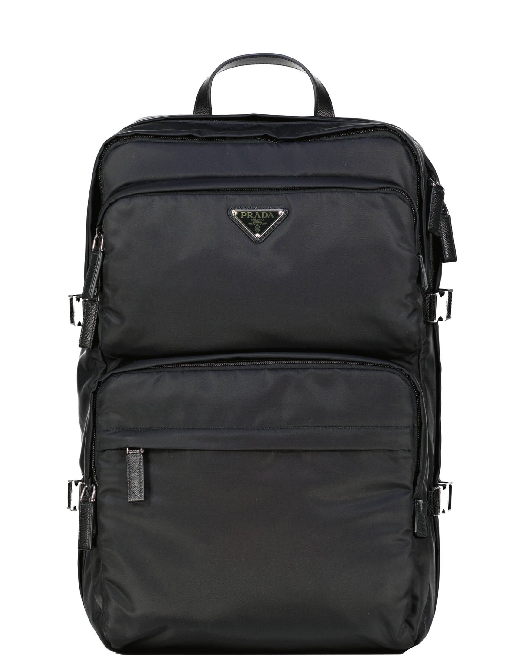 Rucksack Schwarz Prada Rucksack Herren Leather Backpack Men Prada