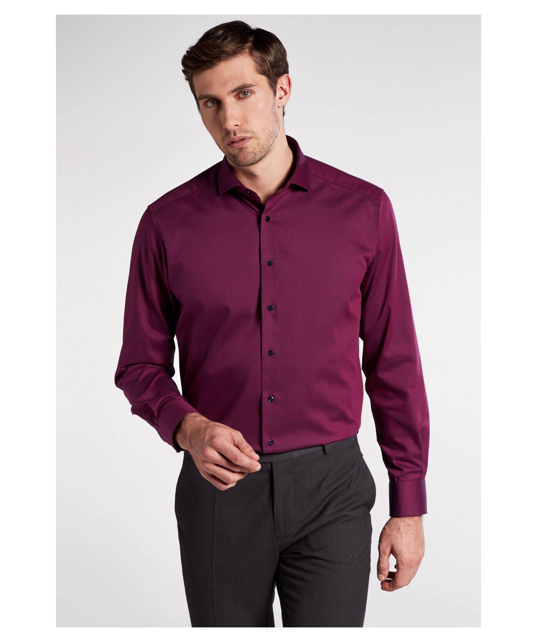 Herrenhemd Langarm Comfort Fit - Bügelleichtes Business Hemd Für Business & Freizeit
