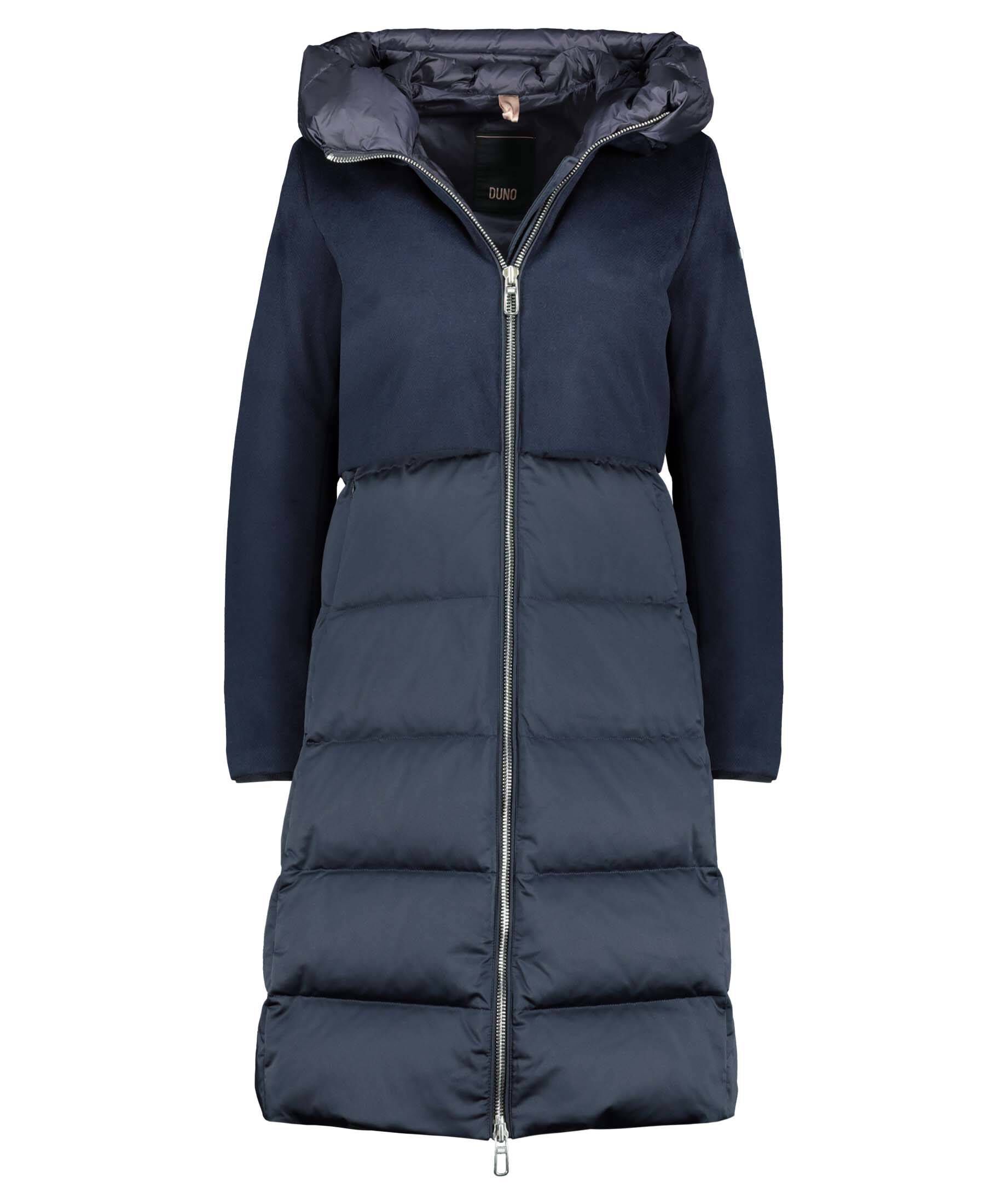 blau daunenmantel damen