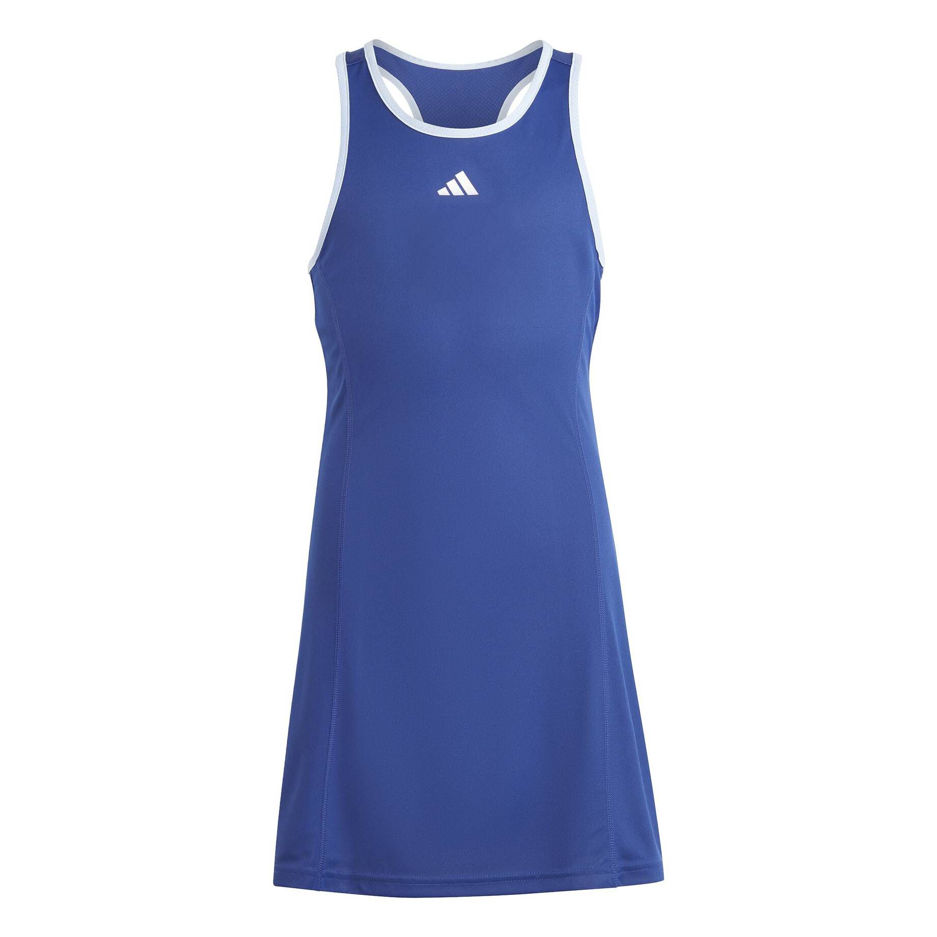 CeCe Tenniskleid Für Mädchen – Faltenrock, Weiß Mit Blauem Rand, Aus Schnell Trocknendem Polyester