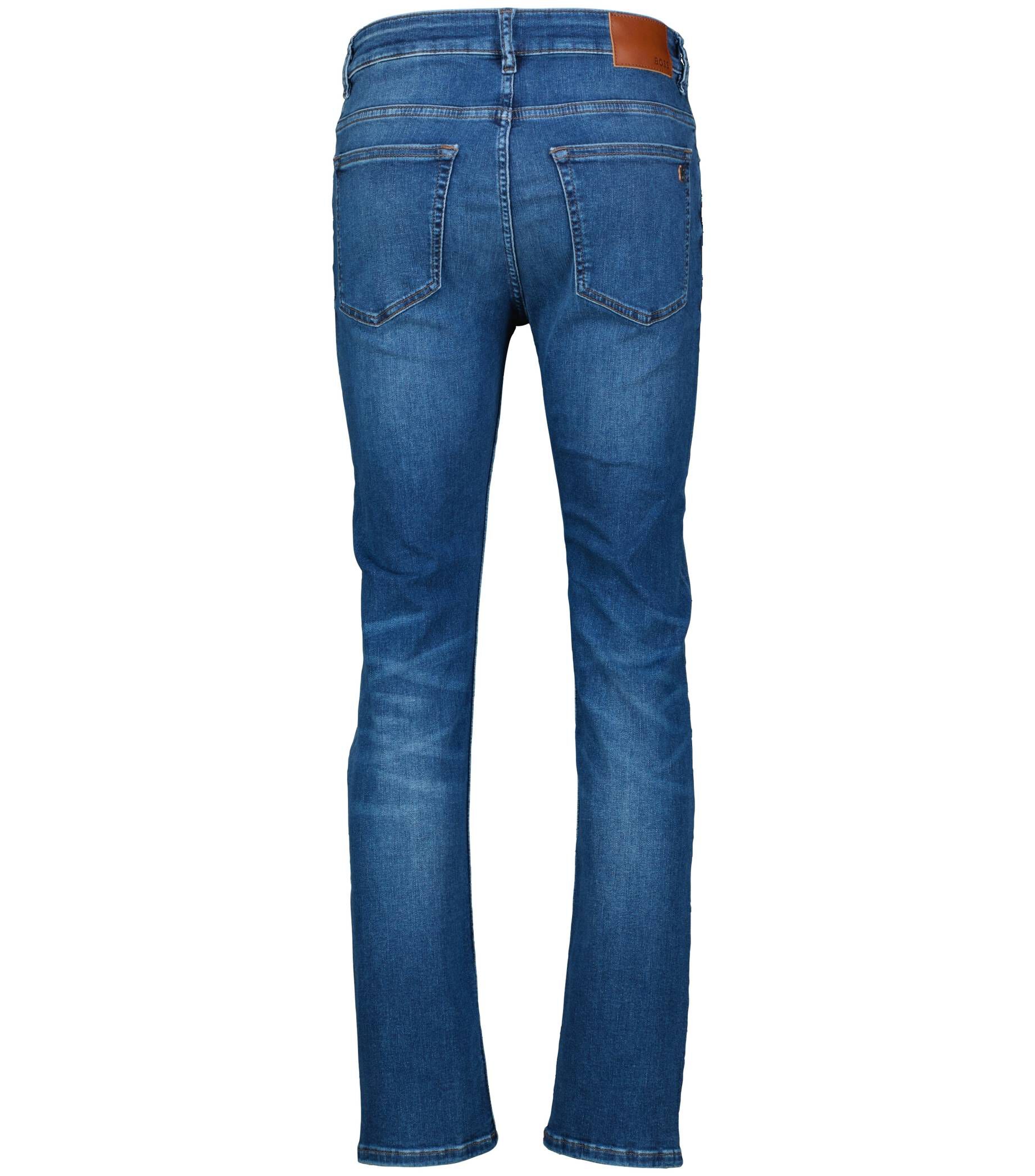 BOSS Herren Delaware Slim Fit Jeans - Dunkelblauer Denim Mit Modernem Schnitt