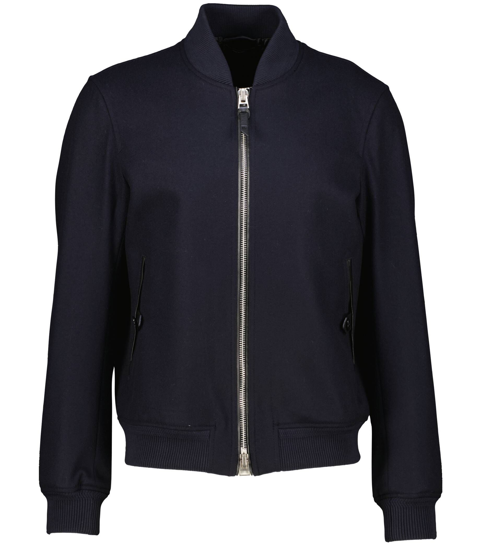 Essentials Herren Bomberjacke Aus Wolle – Lässige Passform, Gebürstetes Material, Übergrößen
