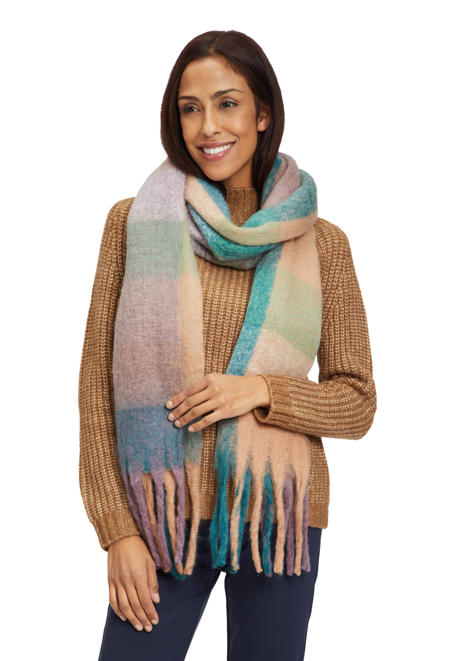 Sunsa Unisex Schal Aus Modal – Weicher Winter- & Herbstschal Mit Fransen, Ca. 215x140 Cm, Vielseitig Tragbar