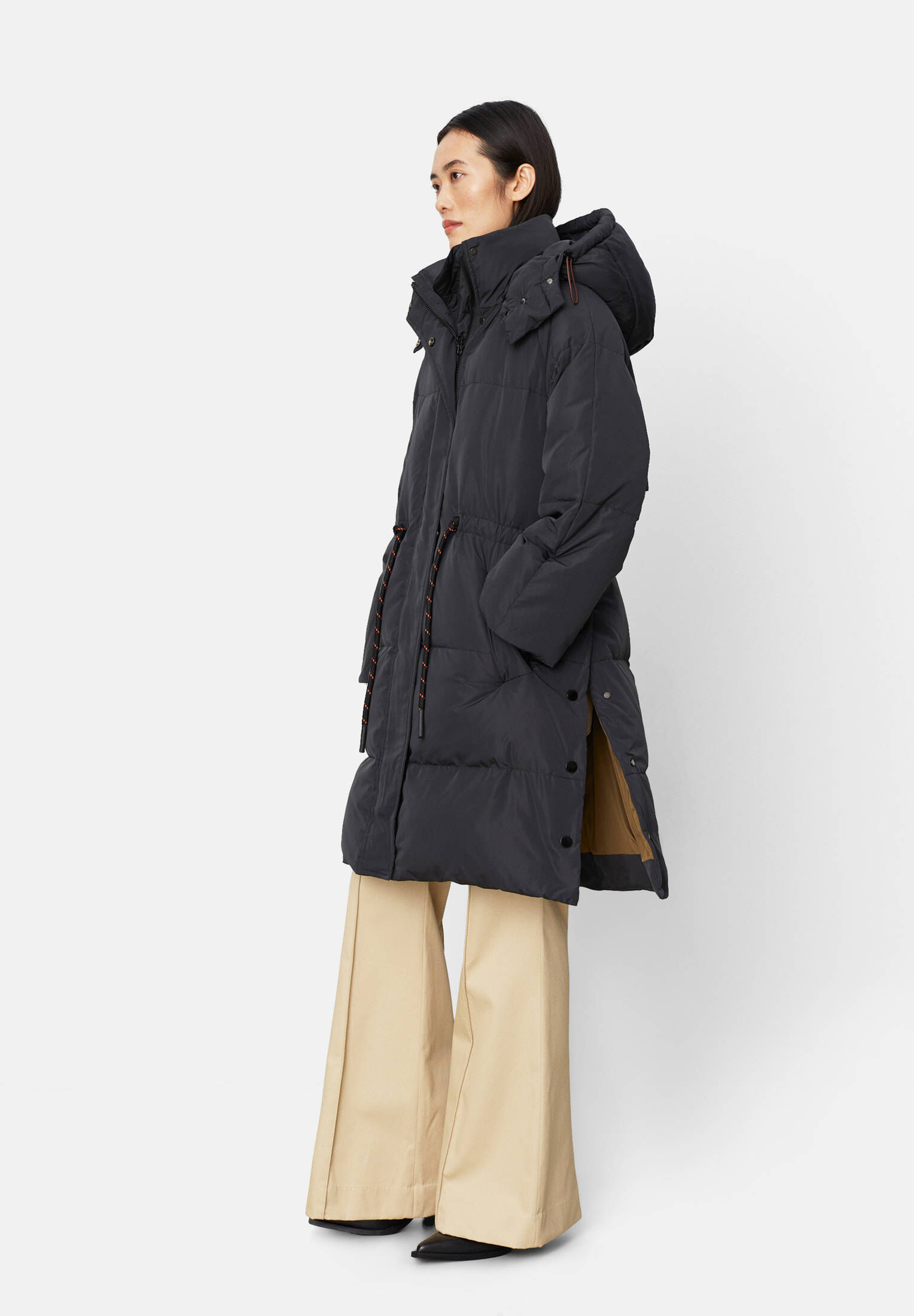 Damen Mantel Gepolsterter Damen-Parka Mit Kapuze – Gesteppt, Schwarz, In Größen 8-16, Perfekt Für Herbst & Winter Outdoor Jacke Damen Weich