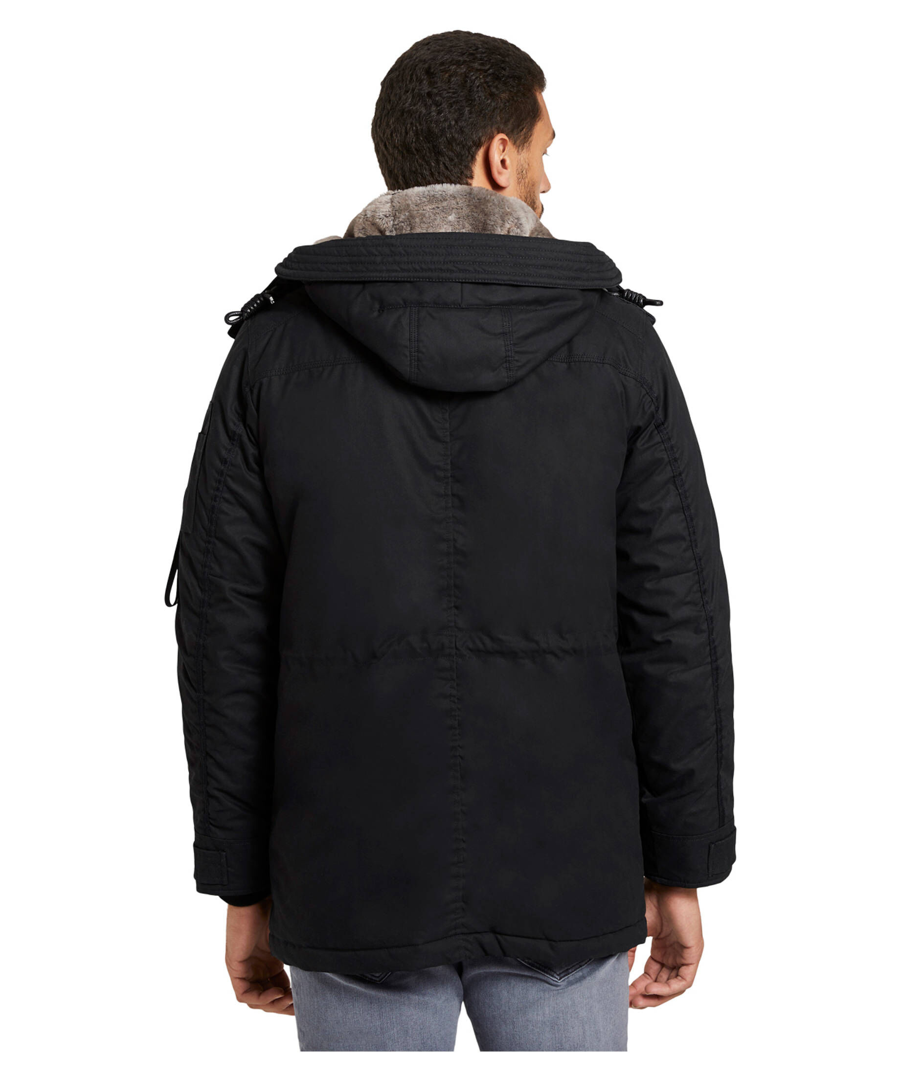TOM TAILOR Herren Parka - Warmer Wintermantel Mit Abnehmbarer Kapuze
