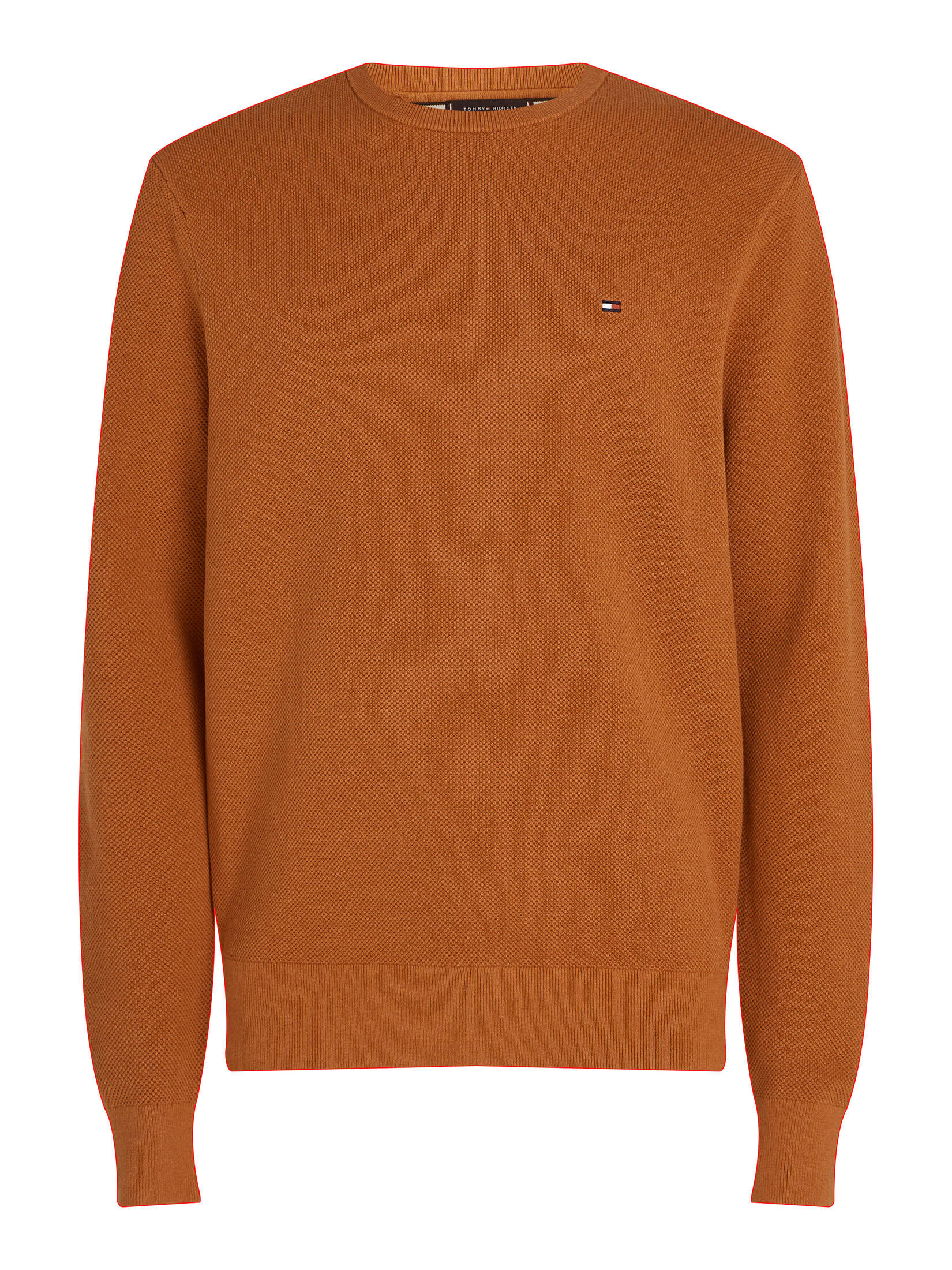 Tommy Hilfiger Herren Pullover aus Baumwolle in orange kaufen