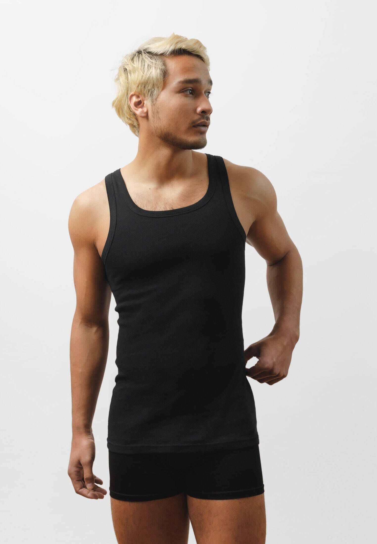 Urban Classics Herren 2er-Pack Seamless Tanktops – Nahtlose Achselshirts Für Unterhemd Oder Sommer-Outfit