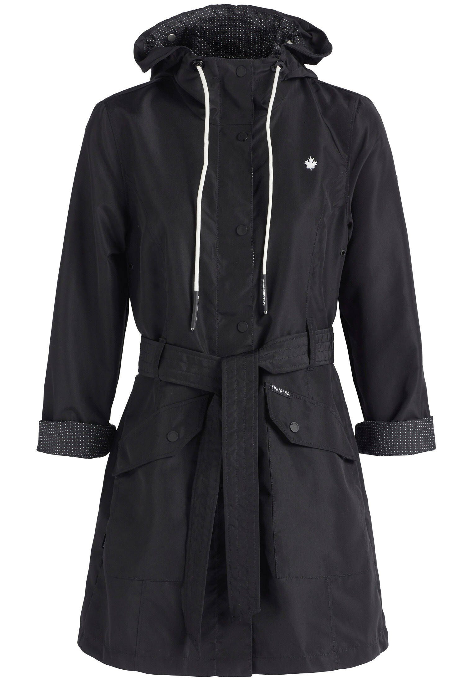Damen Trenchcoat Mit Kapuze