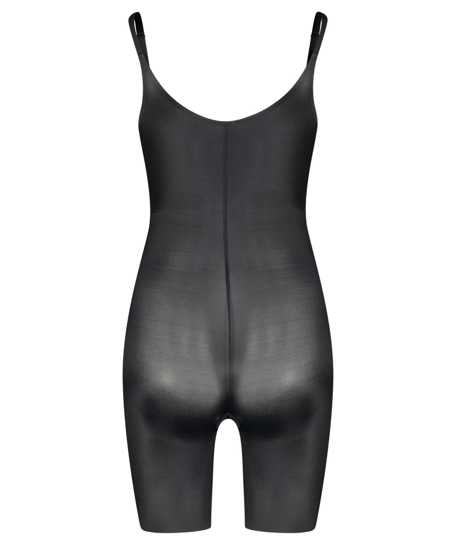 Spanx Thinstincts 2.0 Open-Bust Mid-Thigh Bodysuit in Beige | MYER