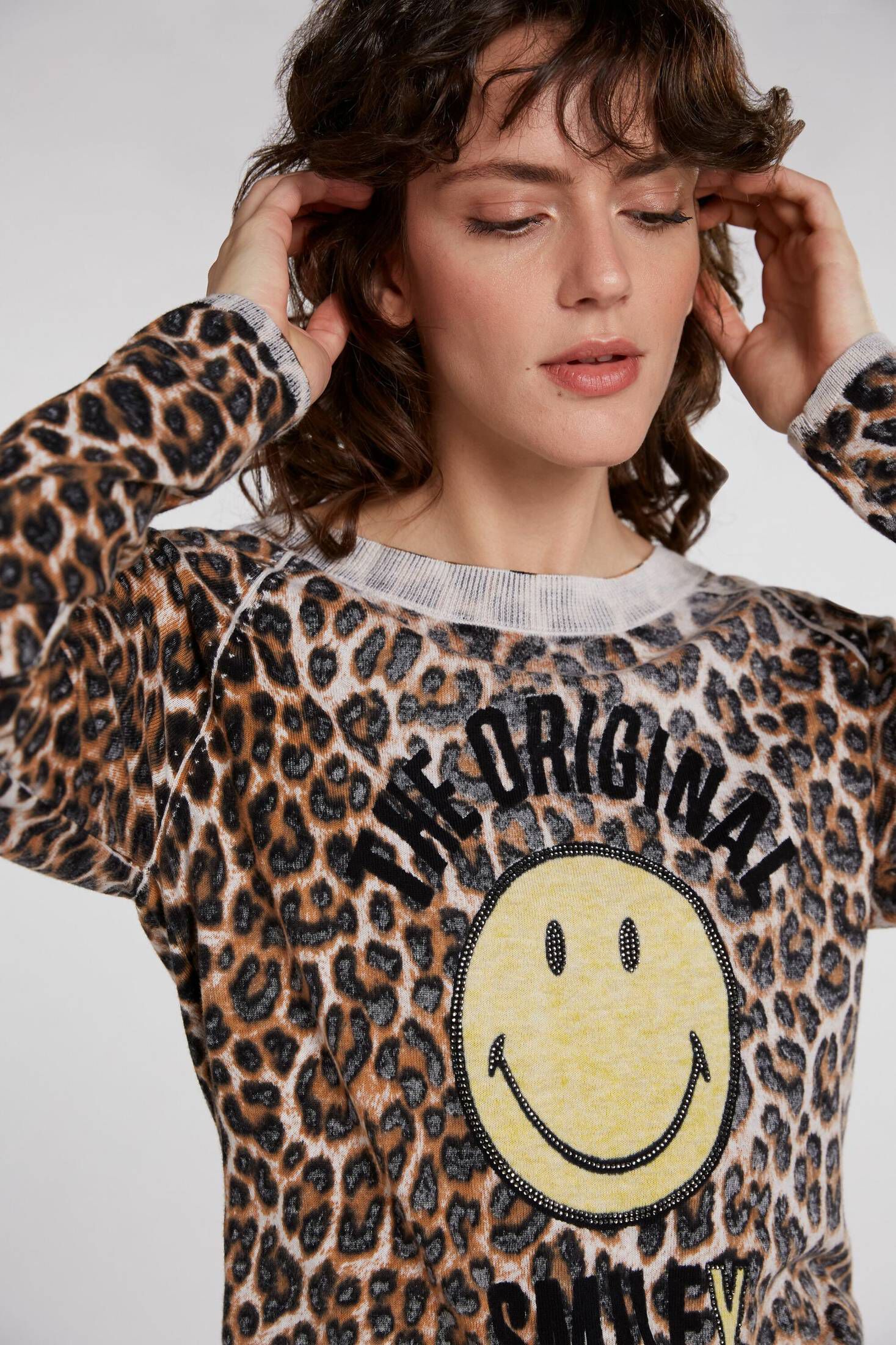 smiley pullover damen