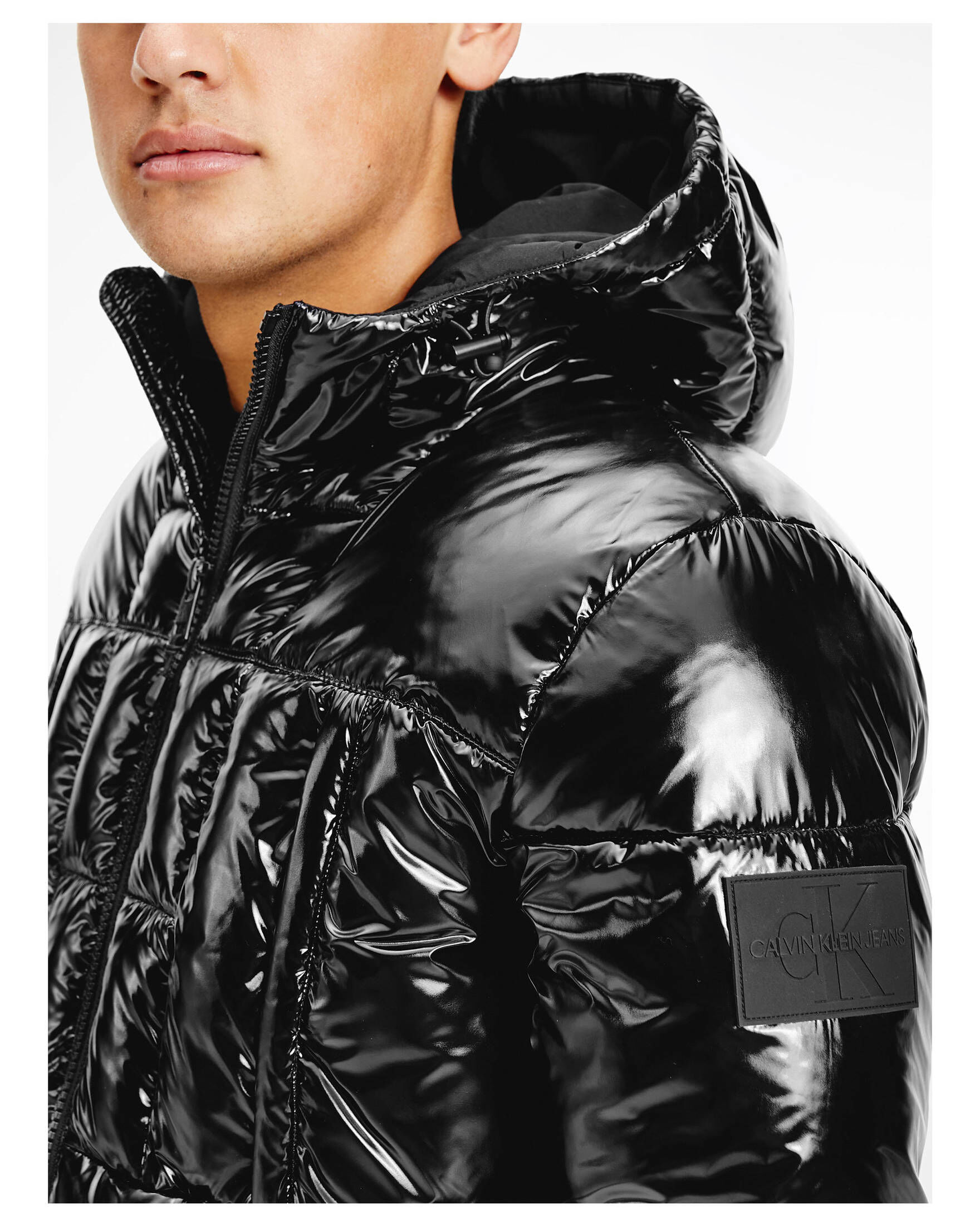 Herren Steppjacke MW HOODED HIGH SHINE 