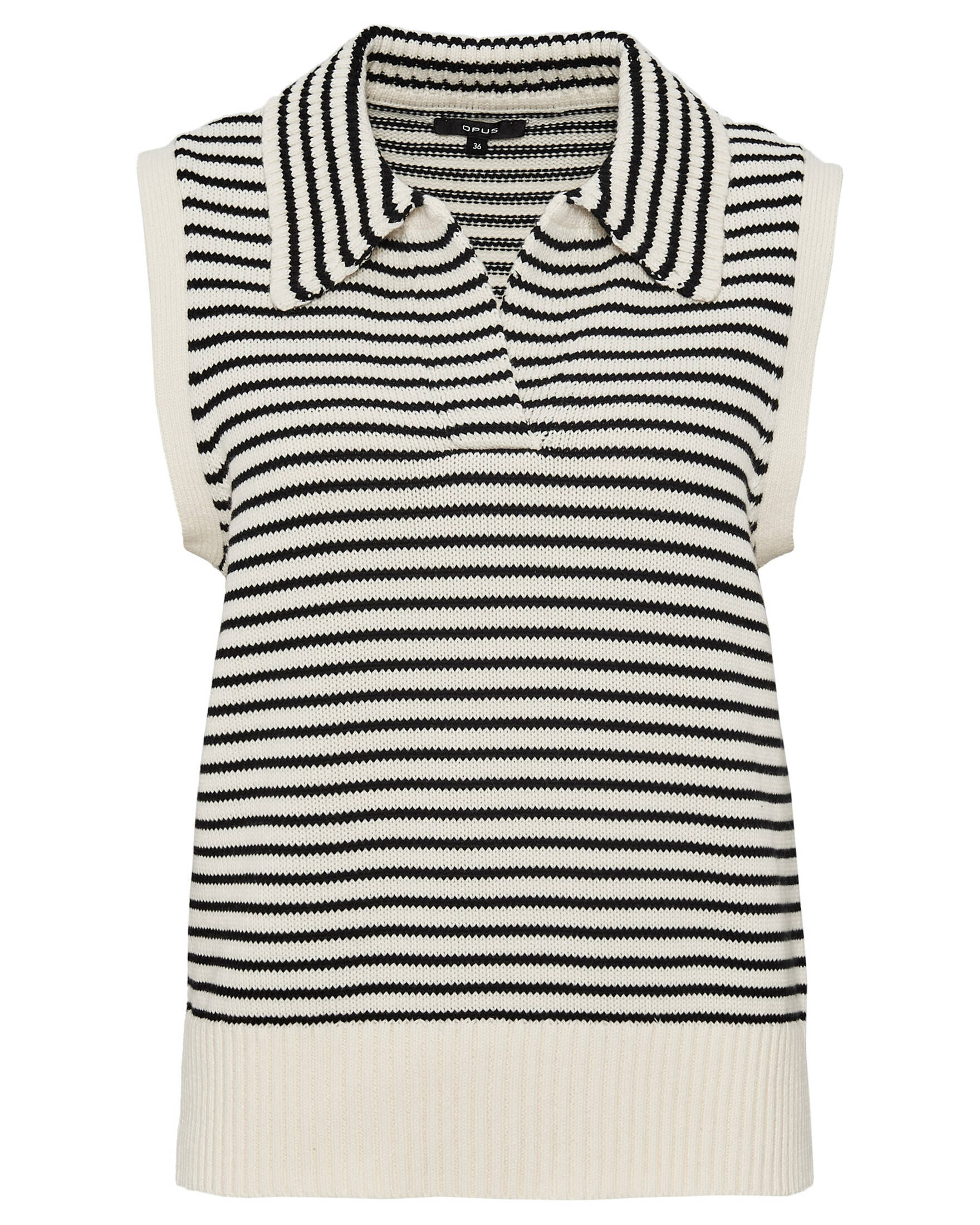 OPUS Damen Pullunder PASILLA - Strickpullunder Aus BCI Cotton Mix